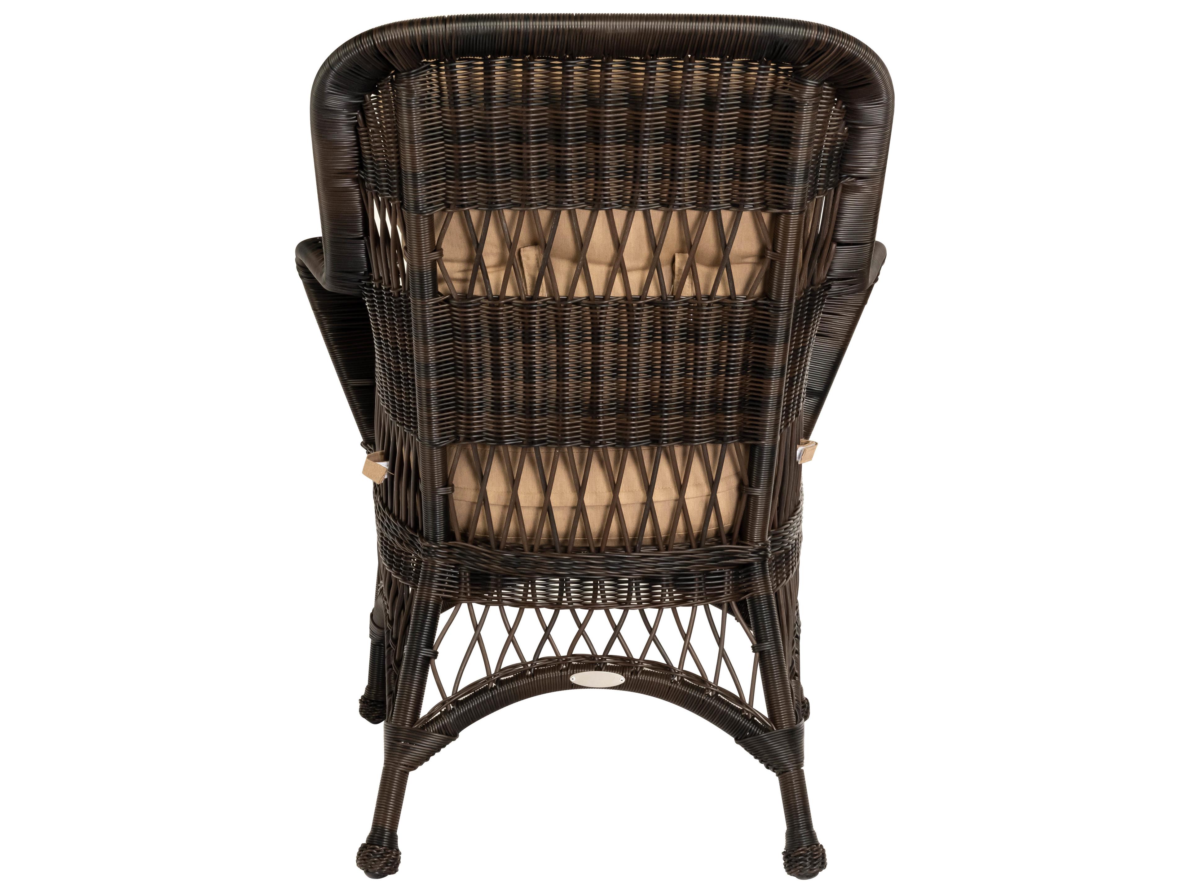 Woodard Whitecraft Sommerwind Wicker Outdoor Dining Arm Chair
