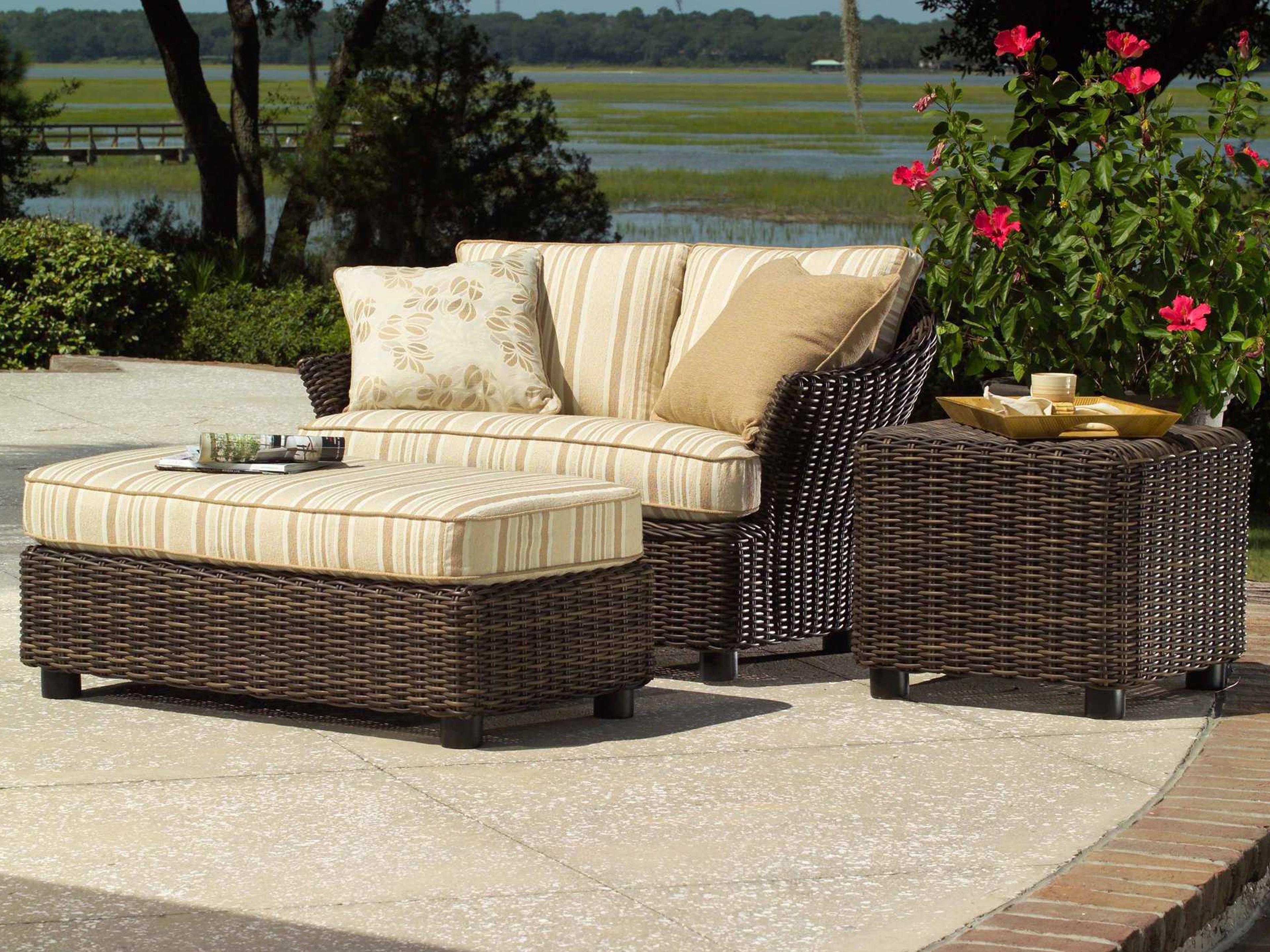 Whitecraft Sonoma Wicker Outdoor Patio Lounge Set