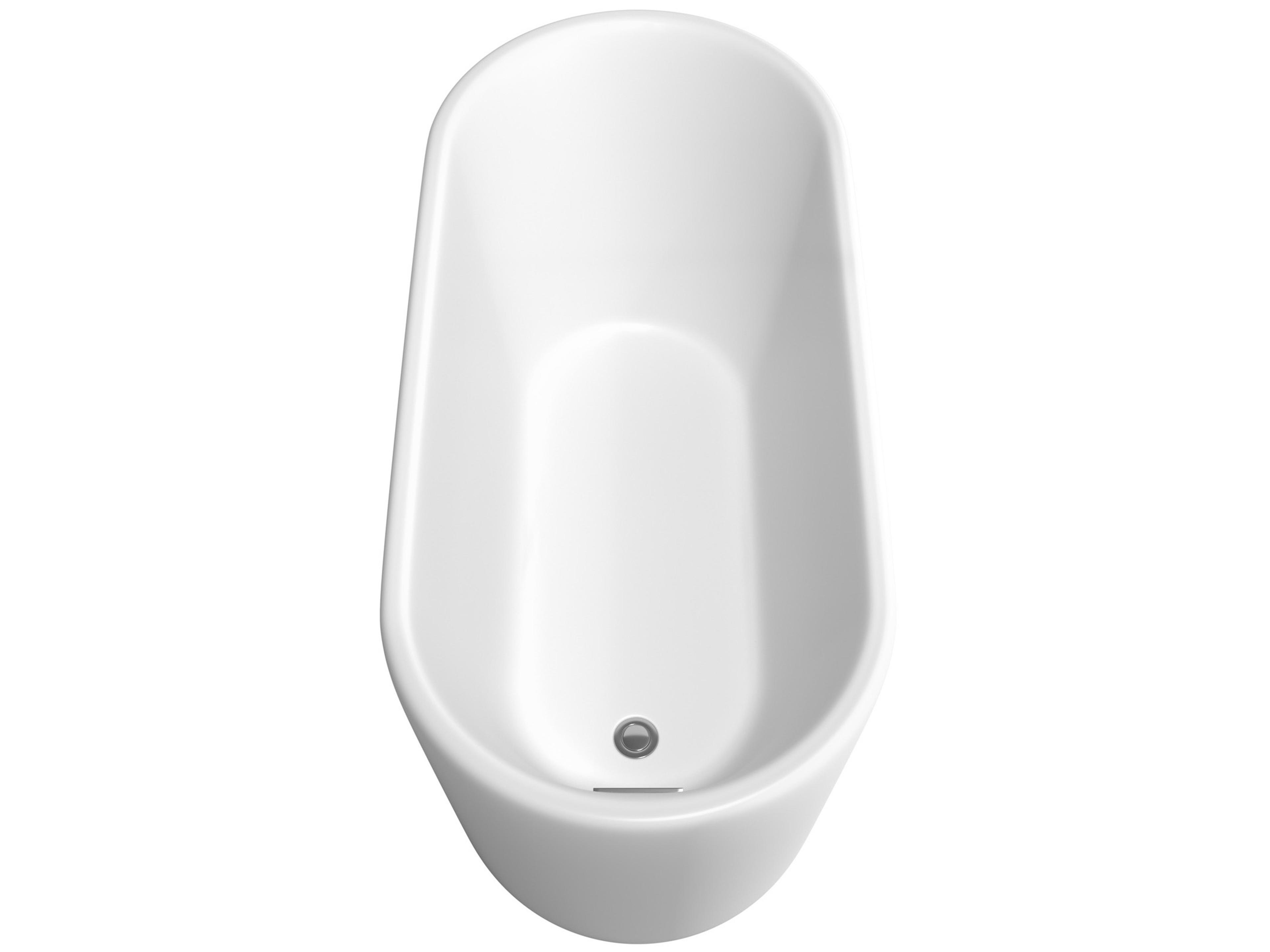 Wyndham Collection Ursula Matte White Bathtub with Polished Chrome Trim and Floor Mounted Faucet