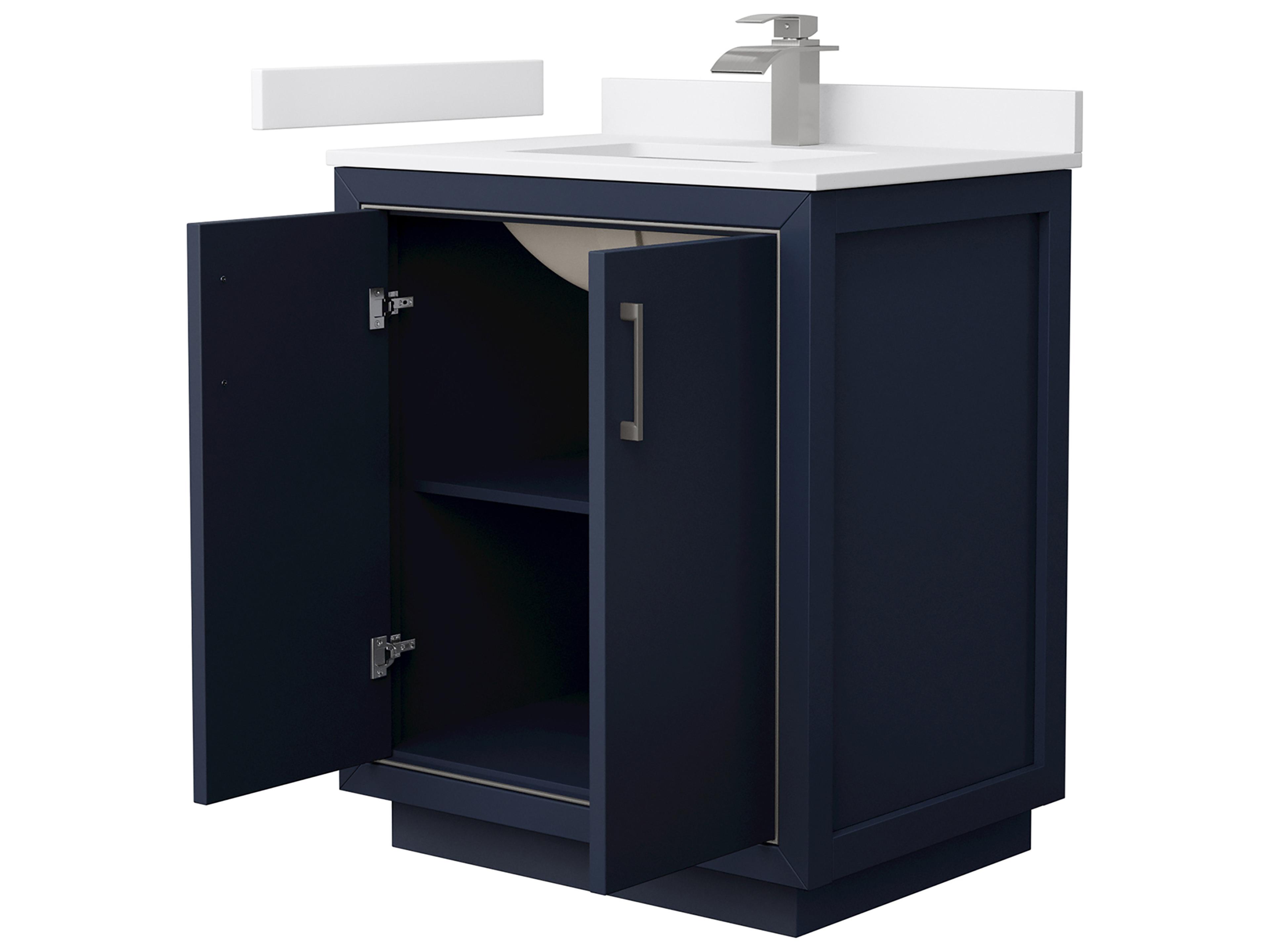 Wyndham Collection Icon 30" Dark Blue Vanity