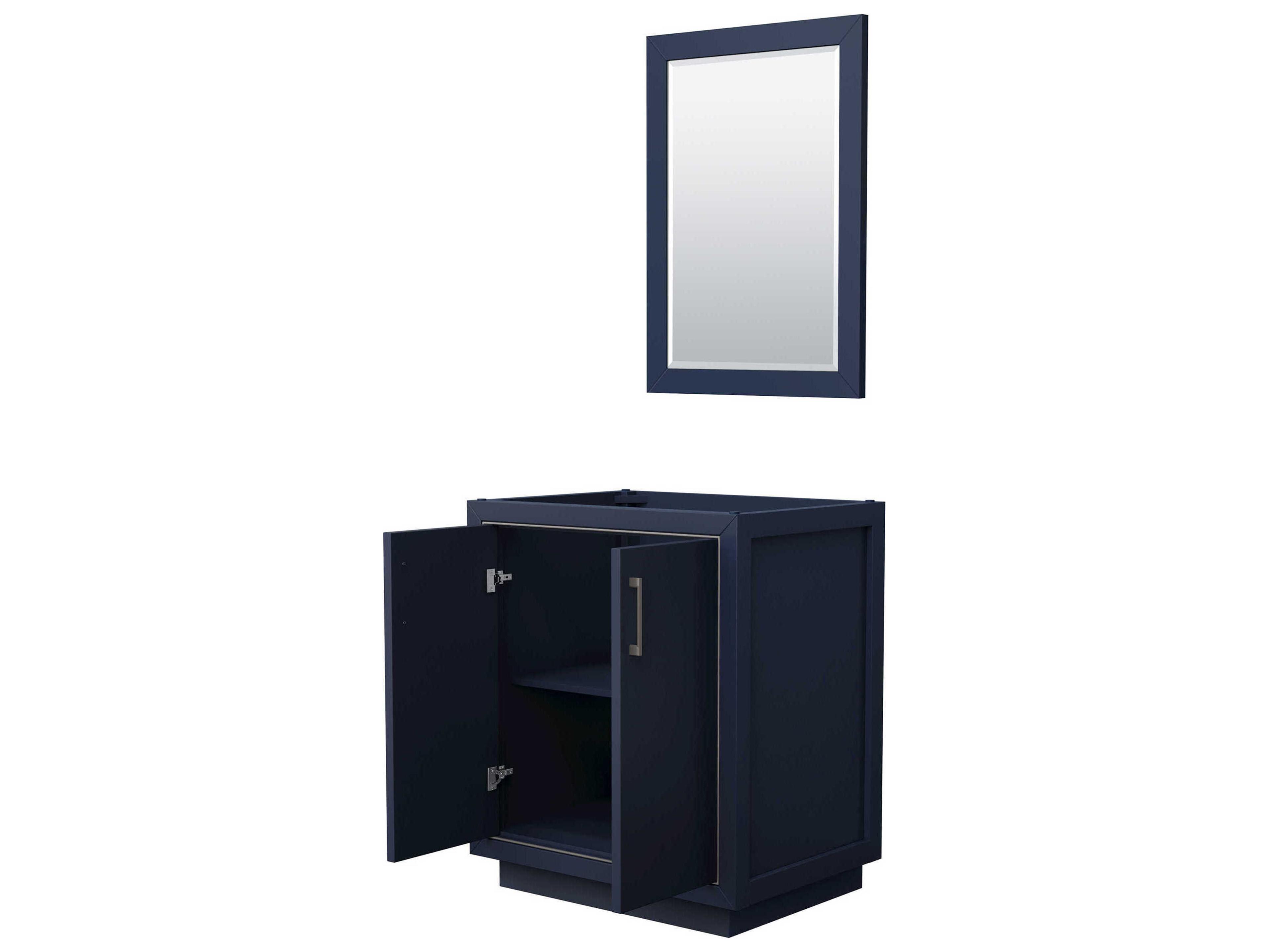Wyndham Collection Icon 30" Dark Blue Vanity with 24" Mirror