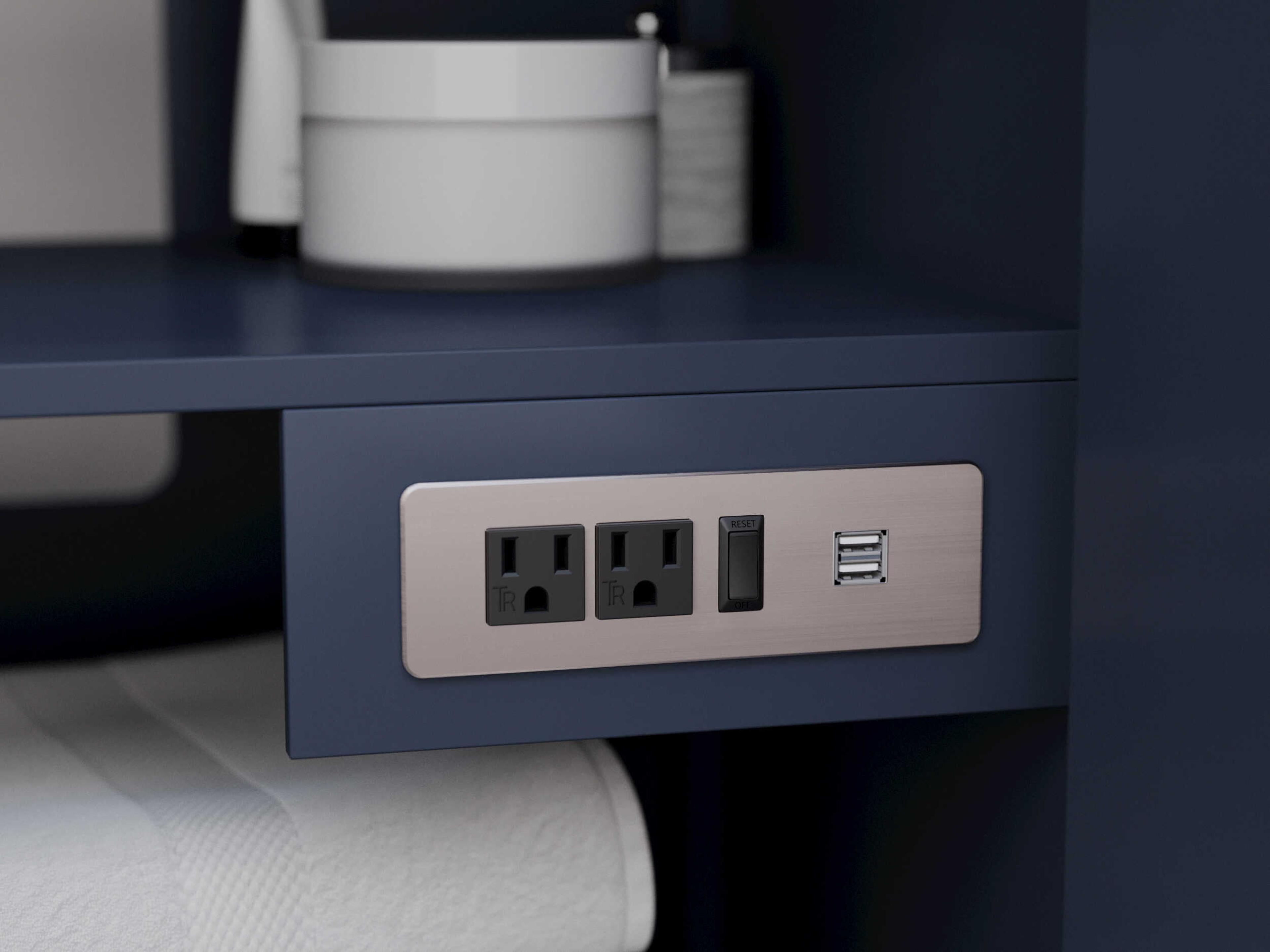 Wyndham Collection Icon 30" Dark Blue Vanity