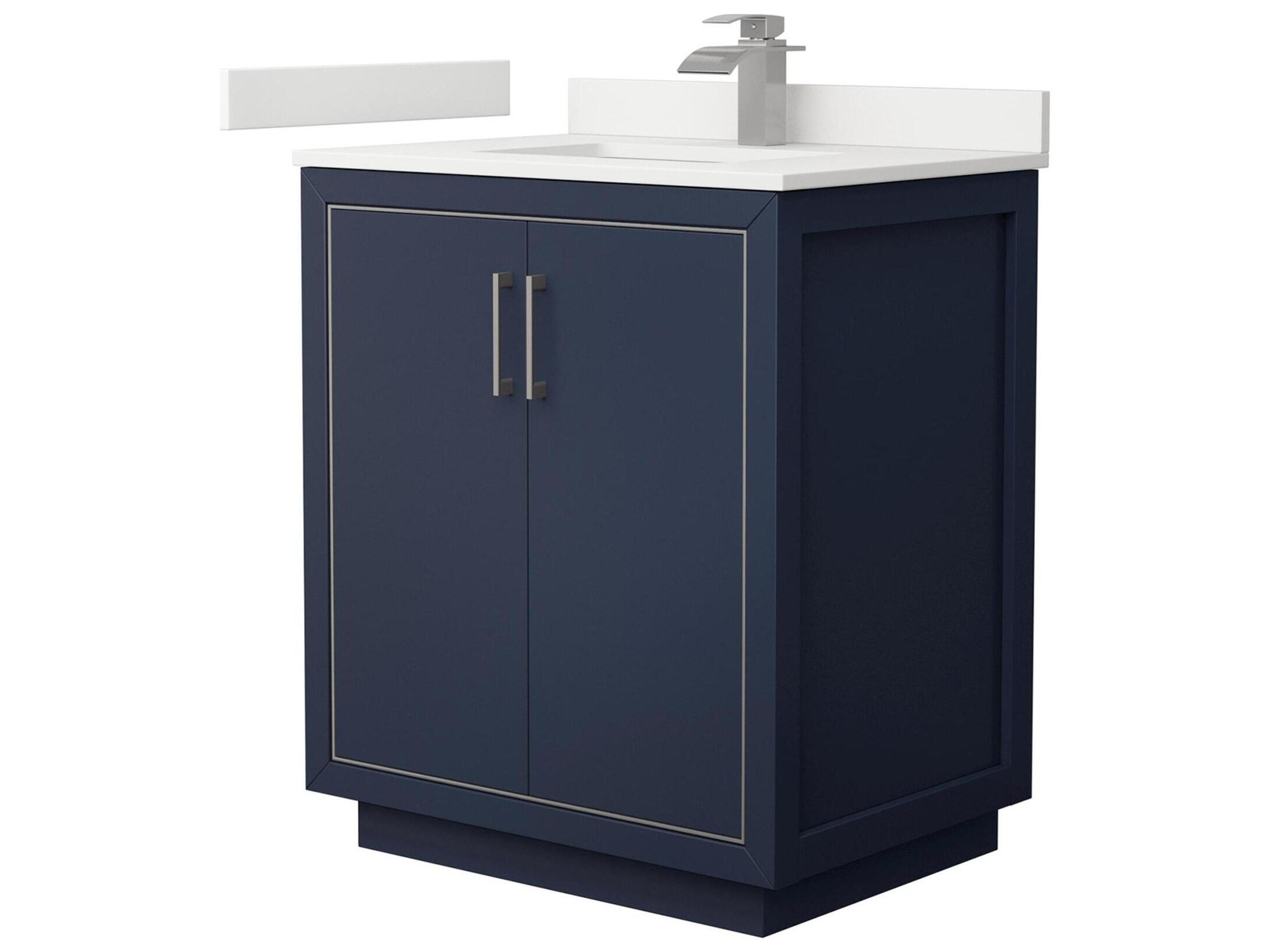 Wyndham Collection Icon 30" Dark Blue Vanity
