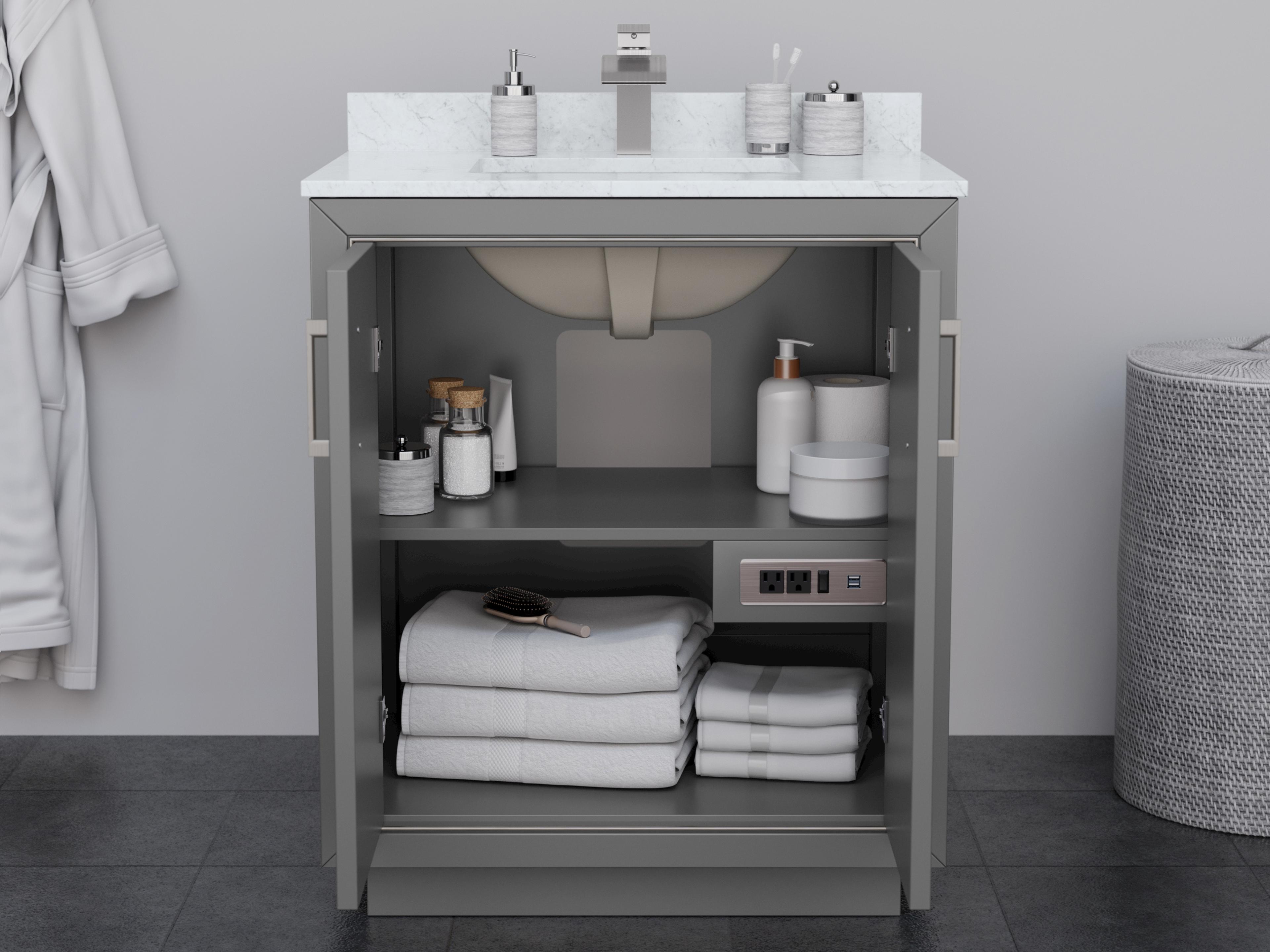 Wyndham Collection Icon 29" Dark Gray Vanity