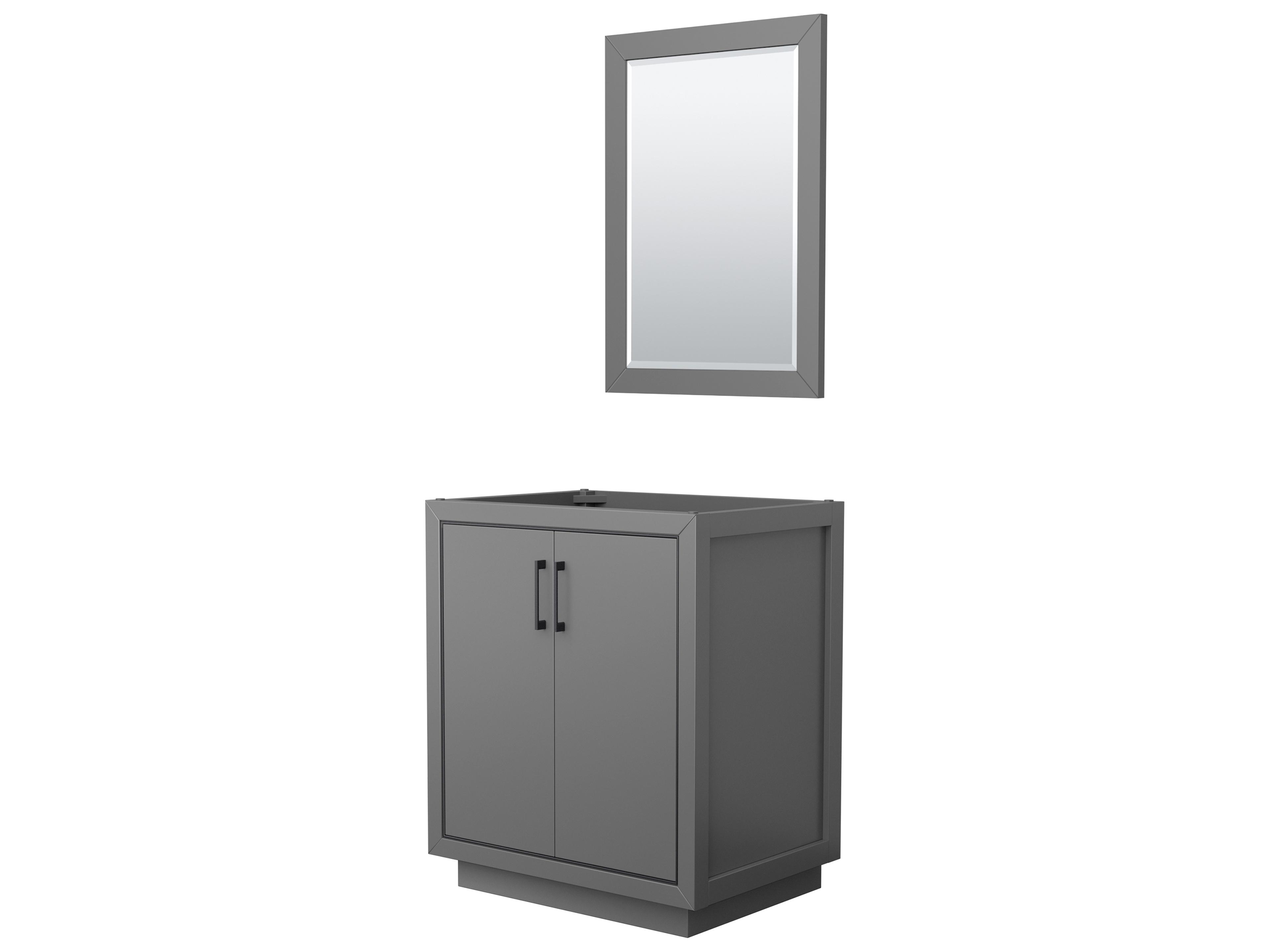 Icon 29" Dark Gray Vanity with 24" Mirror