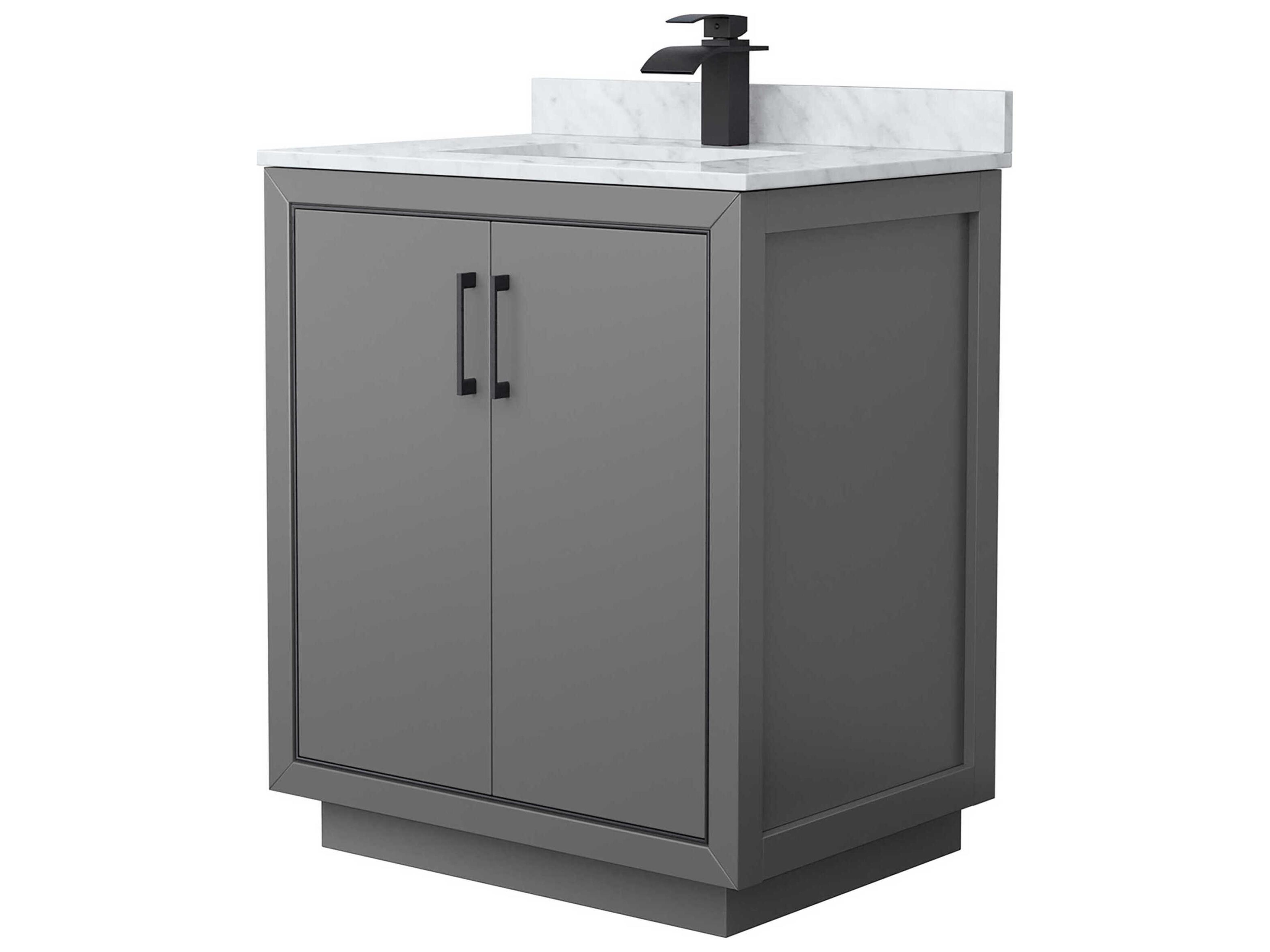 Wyndham Collection Icon 30" Dark Gray Vanity