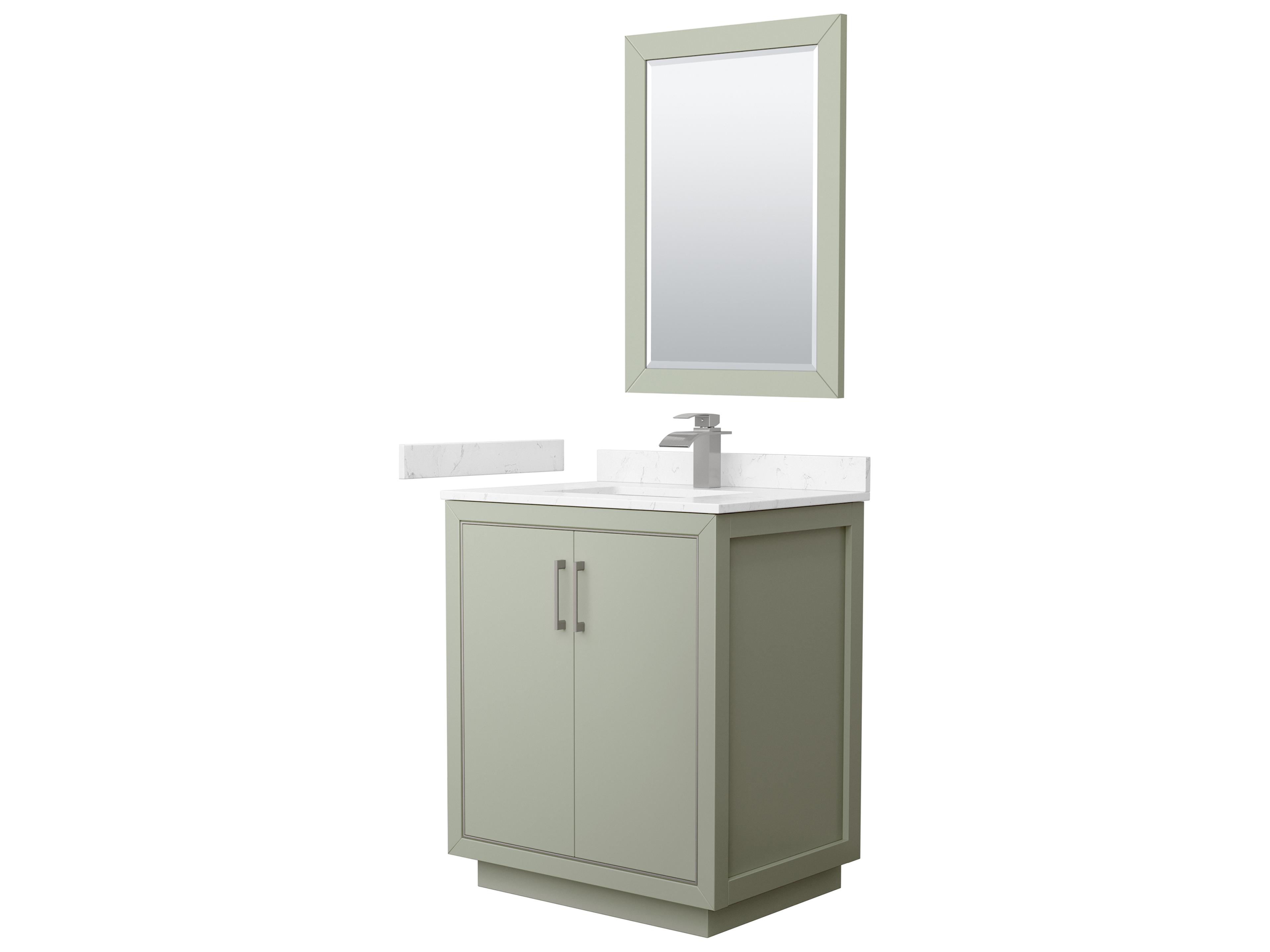Icon 30" Light Green Vanity with 24" Mirror