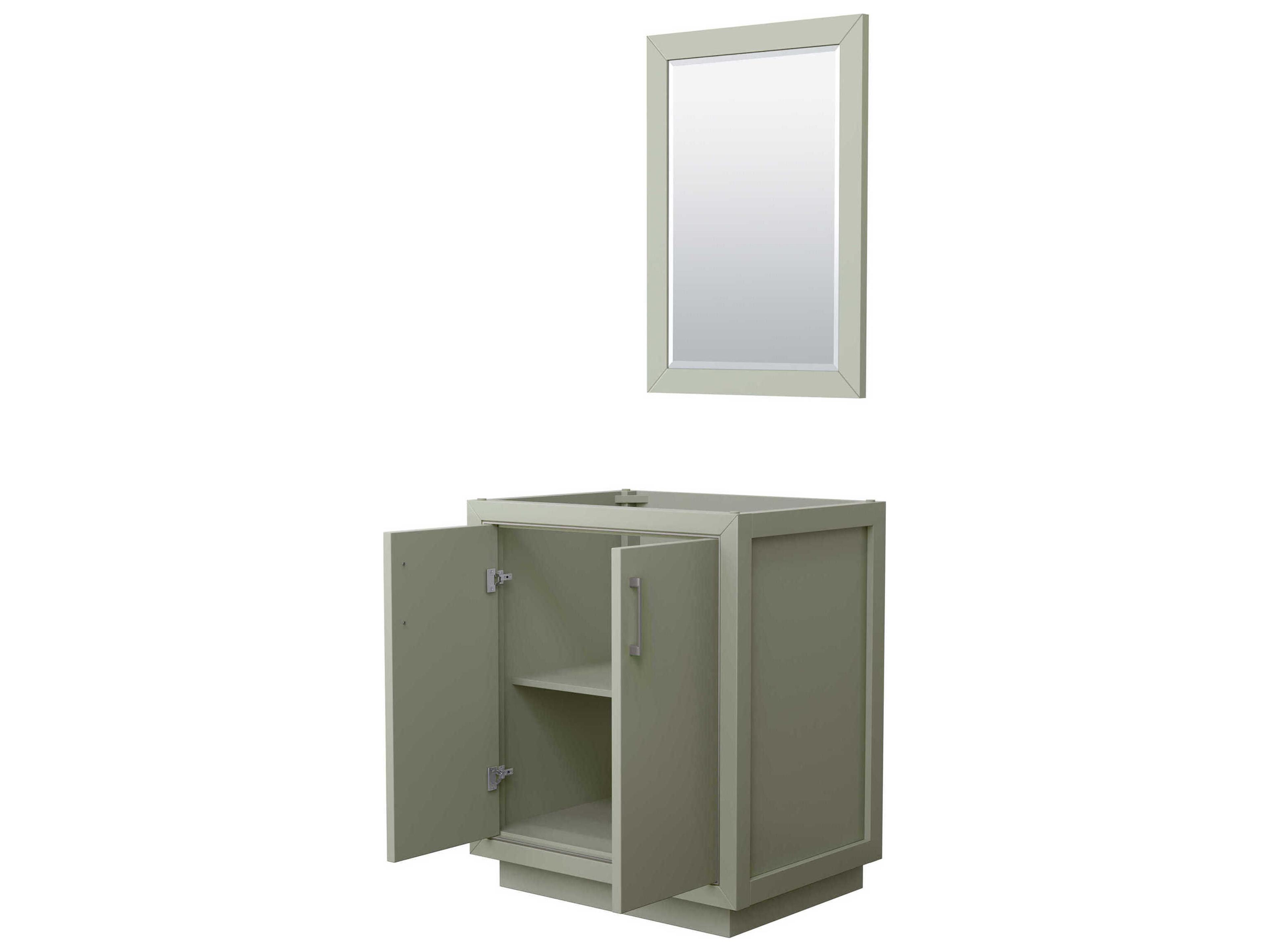 Wyndham Collection Icon 30" Light Green Vanity with 24" Mirror