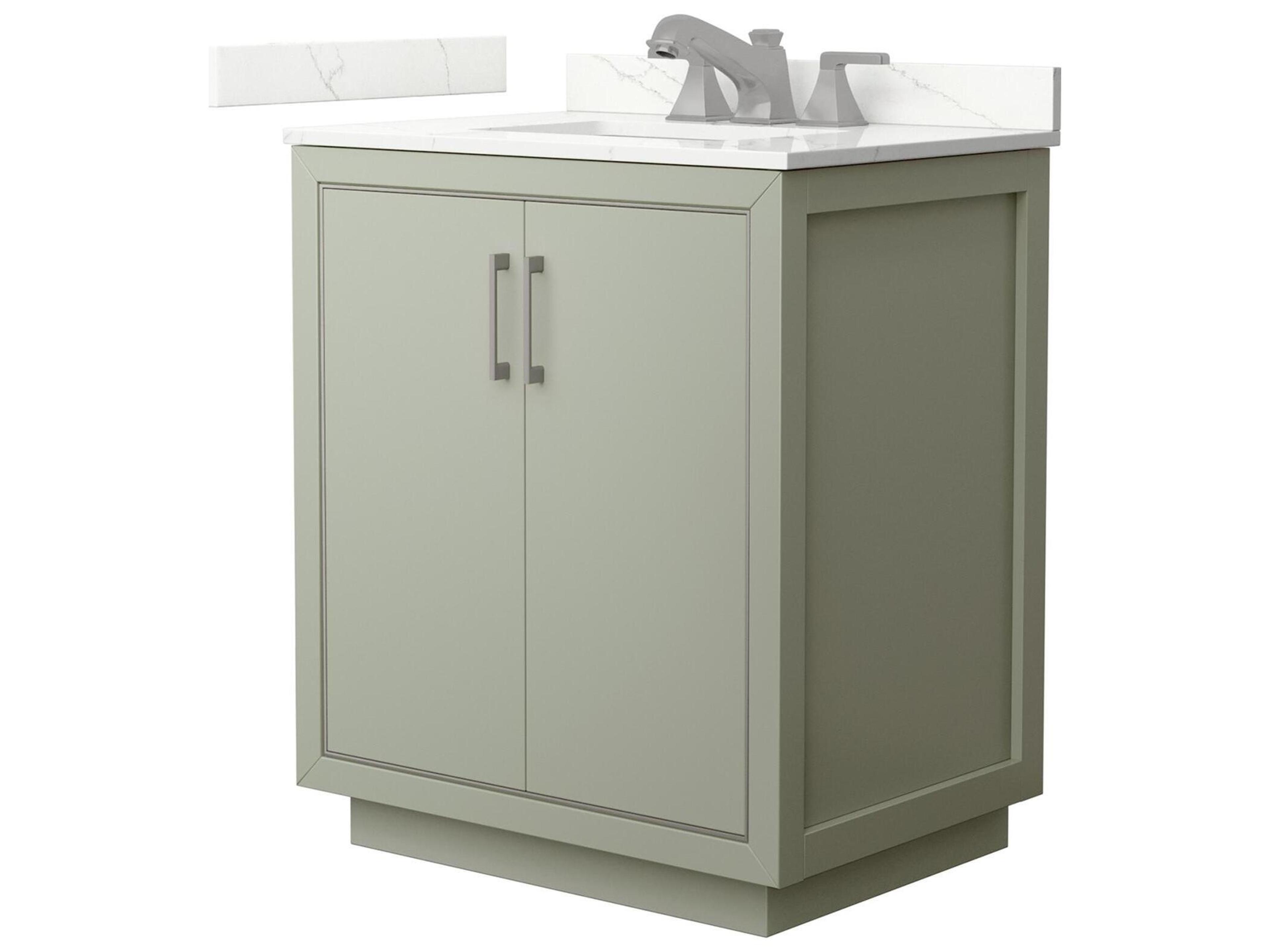 Wyndham Collection Icon 30" Light Green Vanity