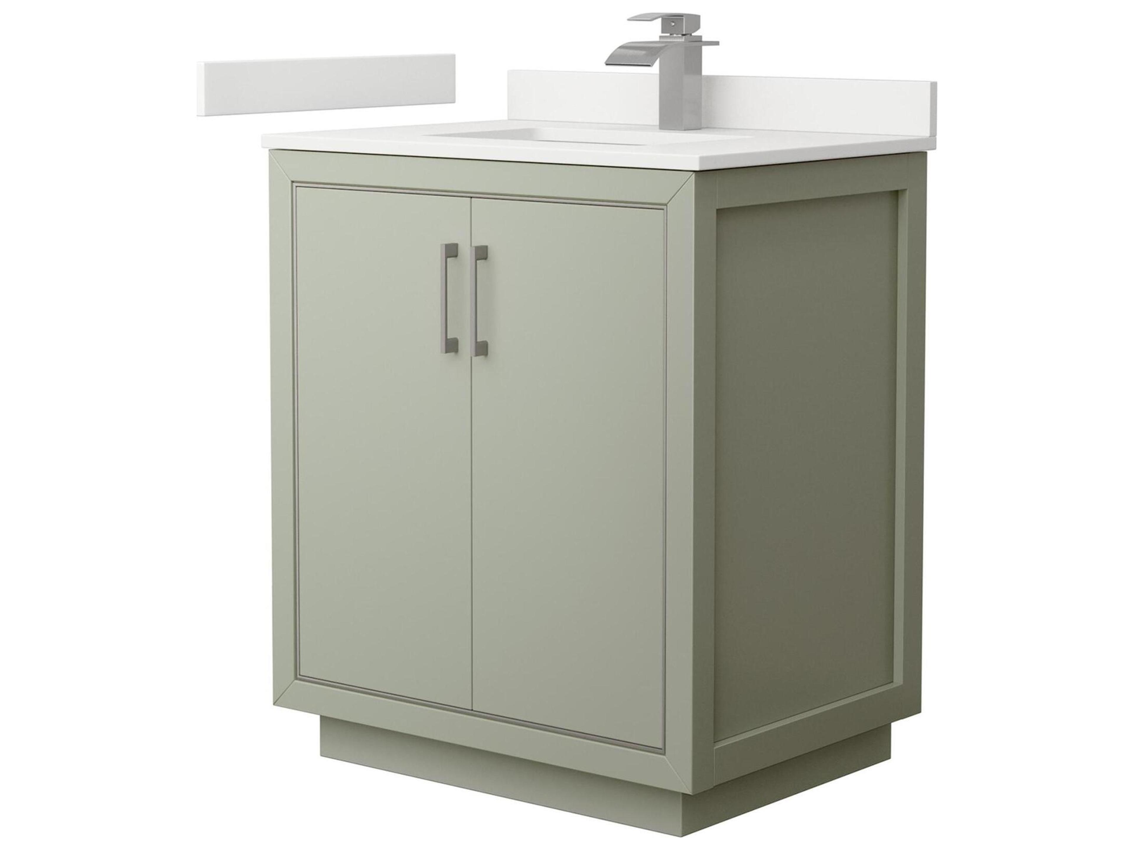 Wyndham Collection Icon 30" Light Green Vanity