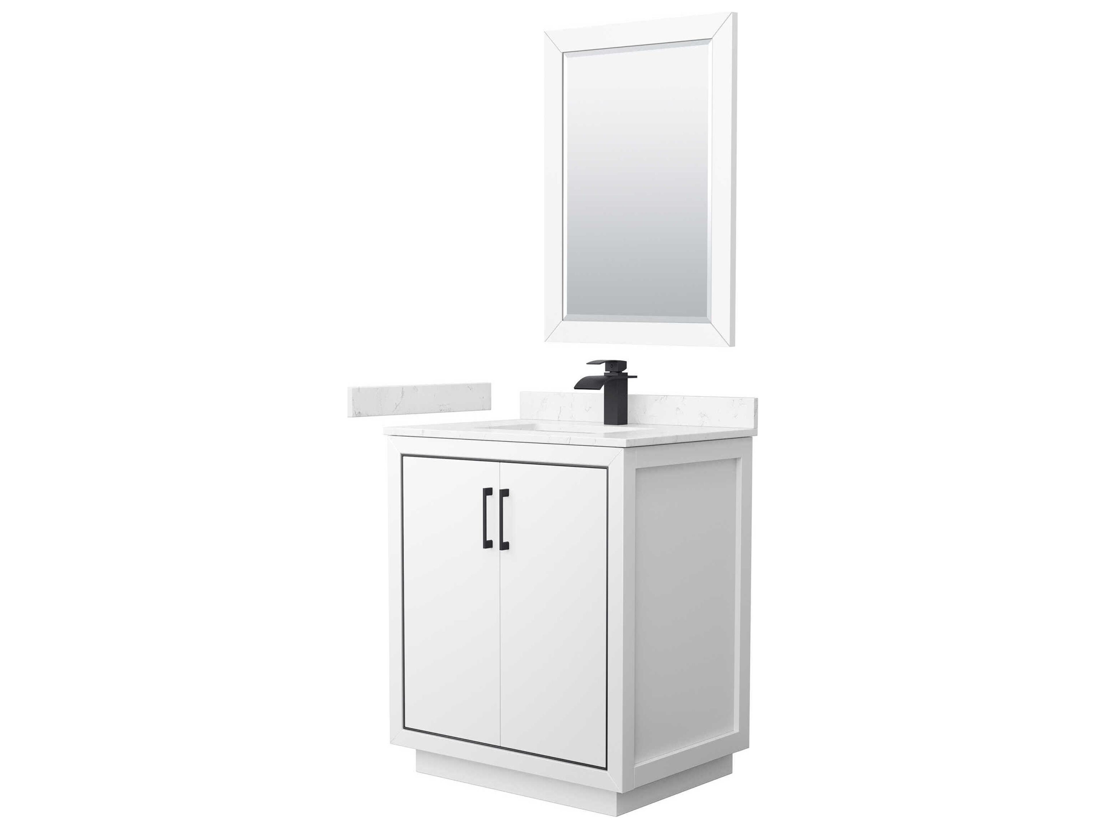 Icon 30" White Vanity with 24" Mirror