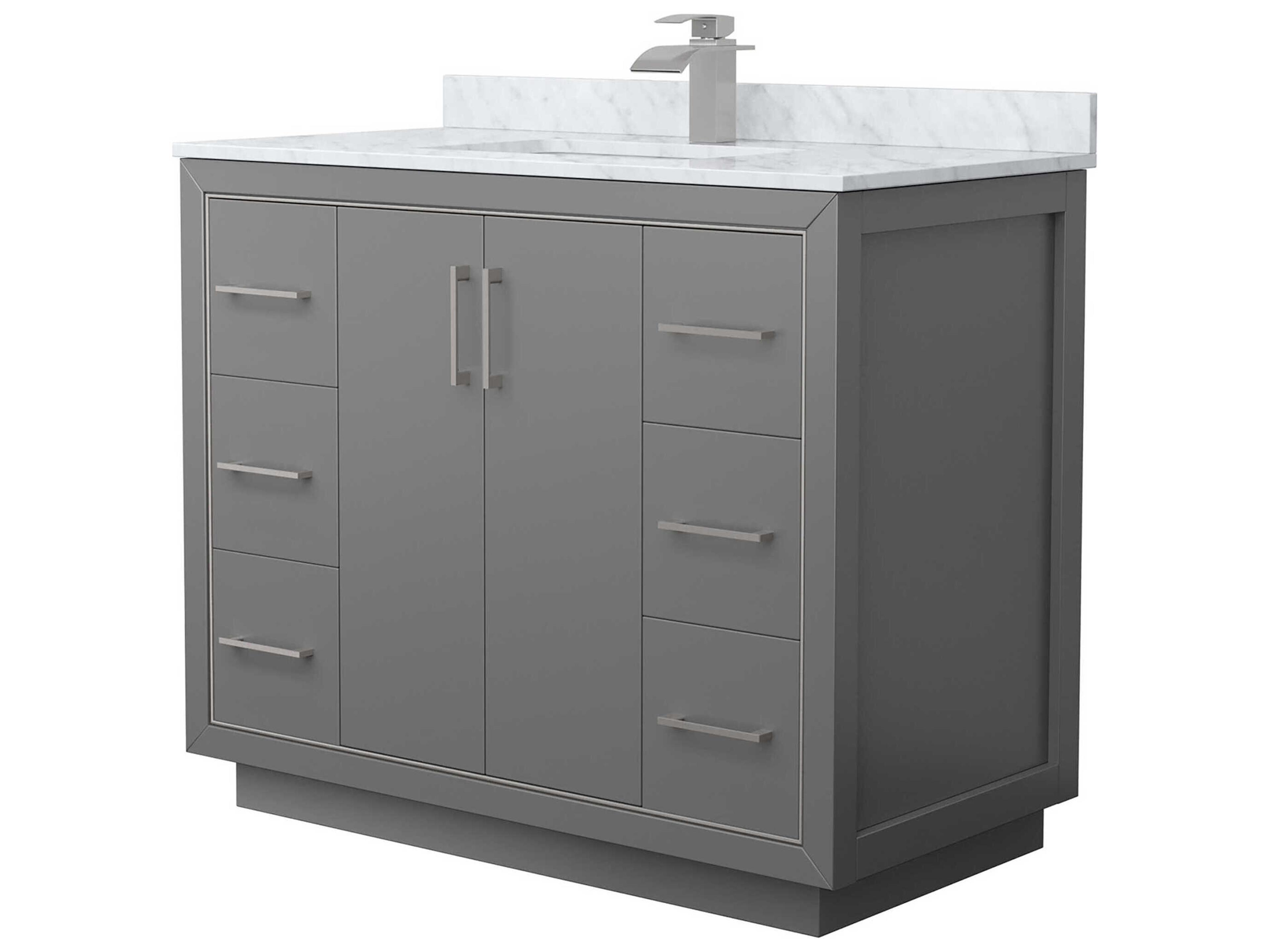Wyndham Collection Icon 42" Dark Gray Vanity