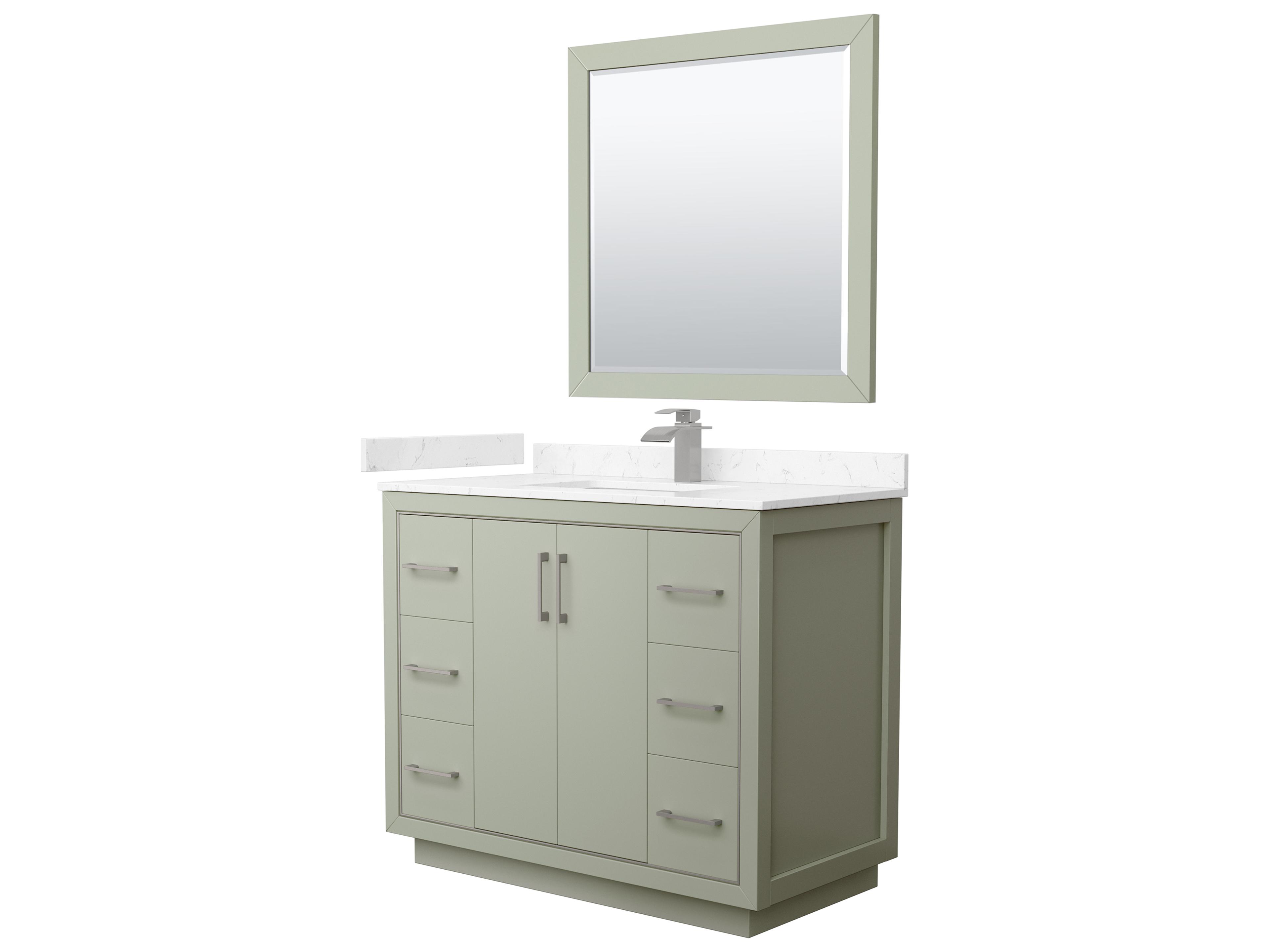 Icon 42" Light Green Vanity with 34" Mirror
