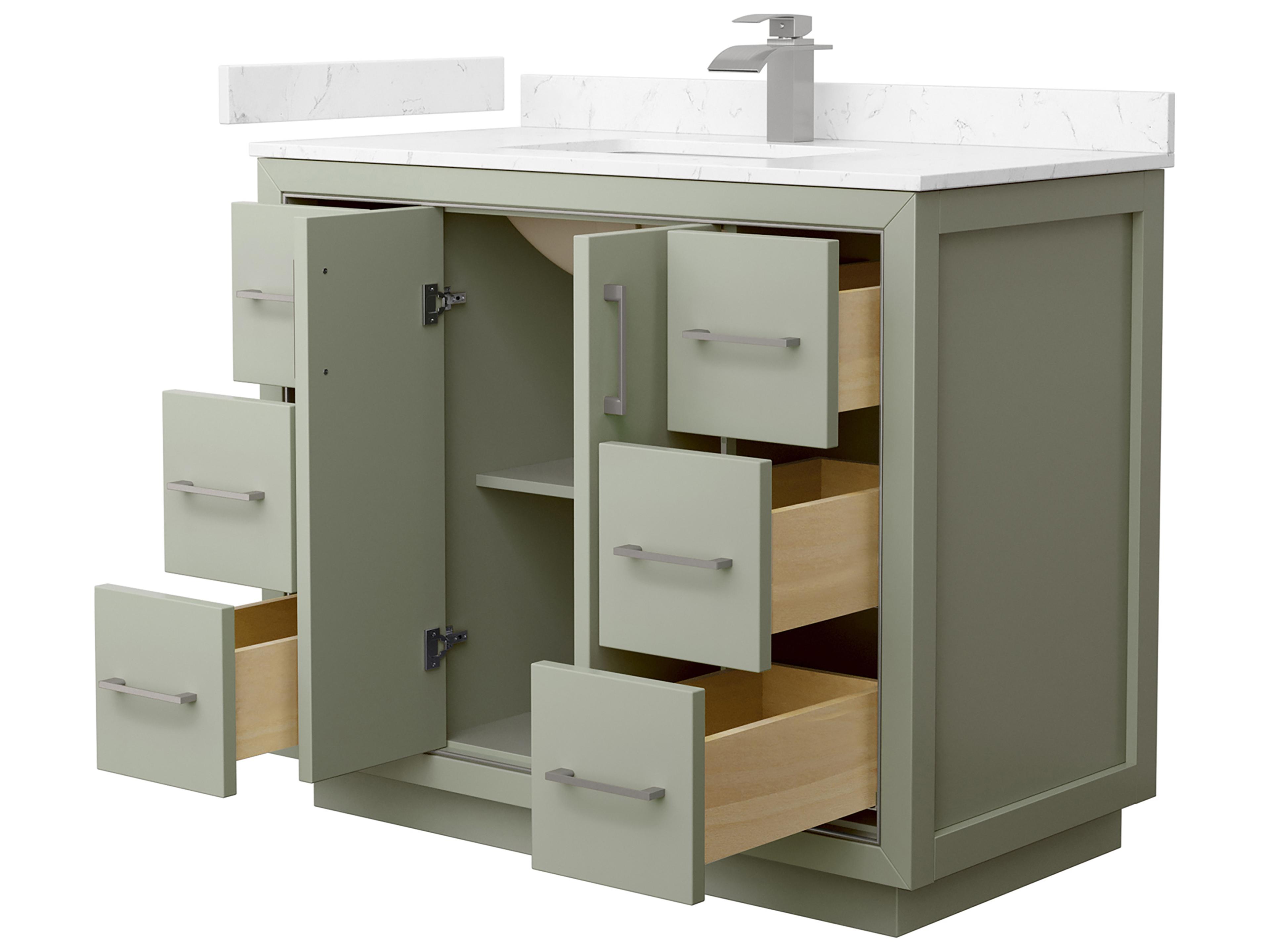 Wyndham Collection Icon 42" Light Green Vanity