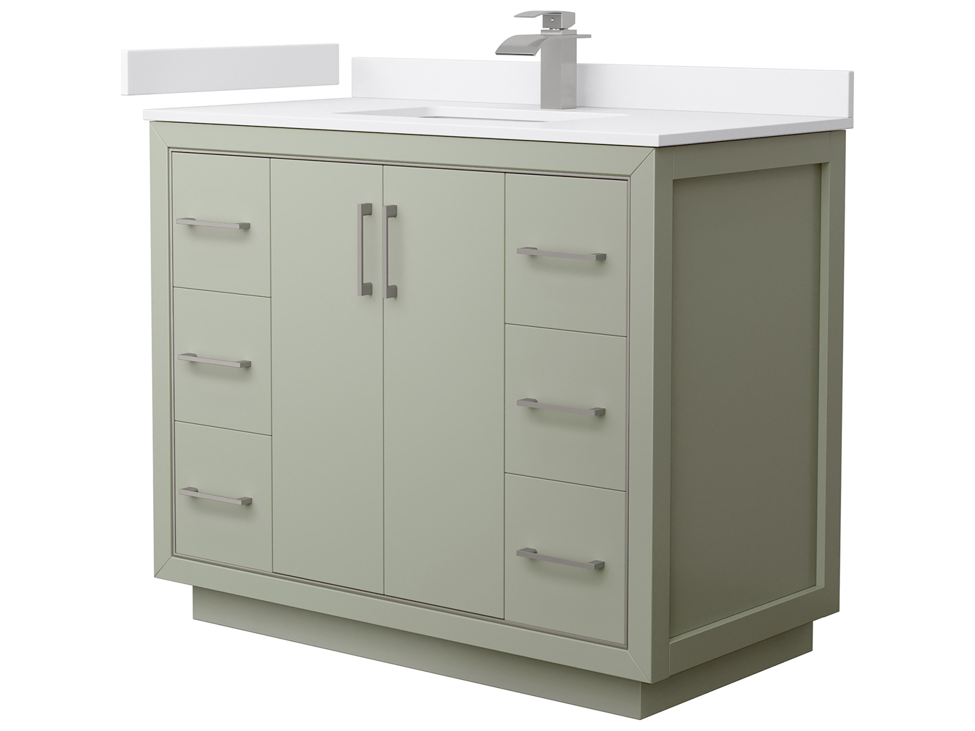 Wyndham Collection Icon 42" Light Green Vanity