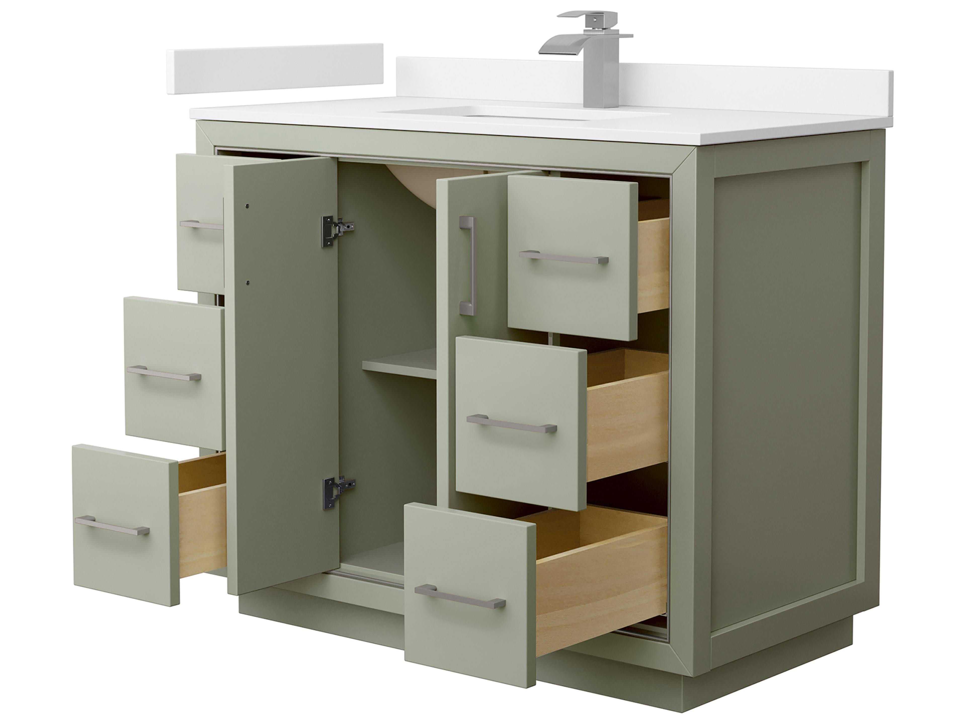 Wyndham Collection Icon 42" Light Green Vanity