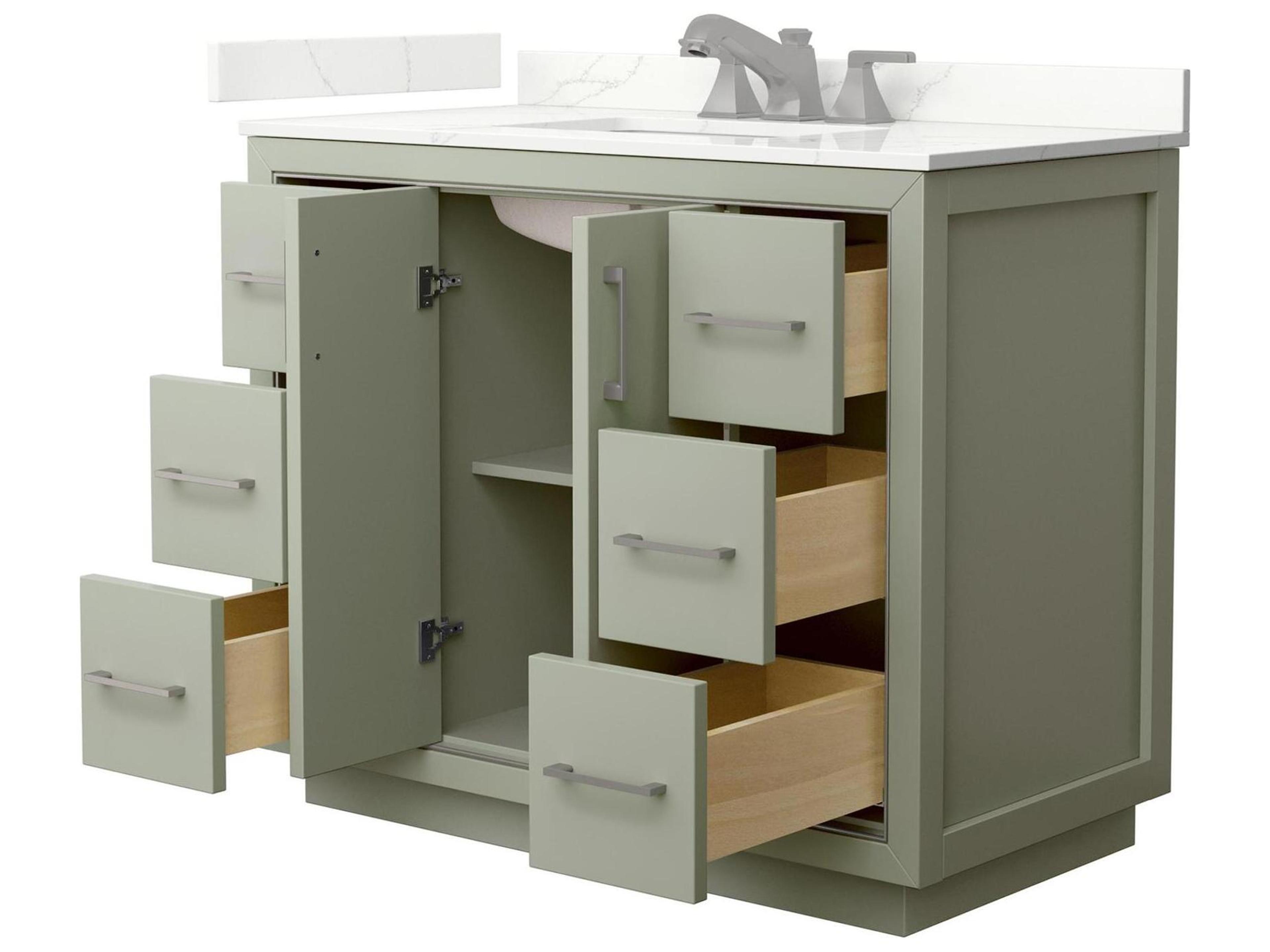 Wyndham Collection Icon 42" Light Green Vanity