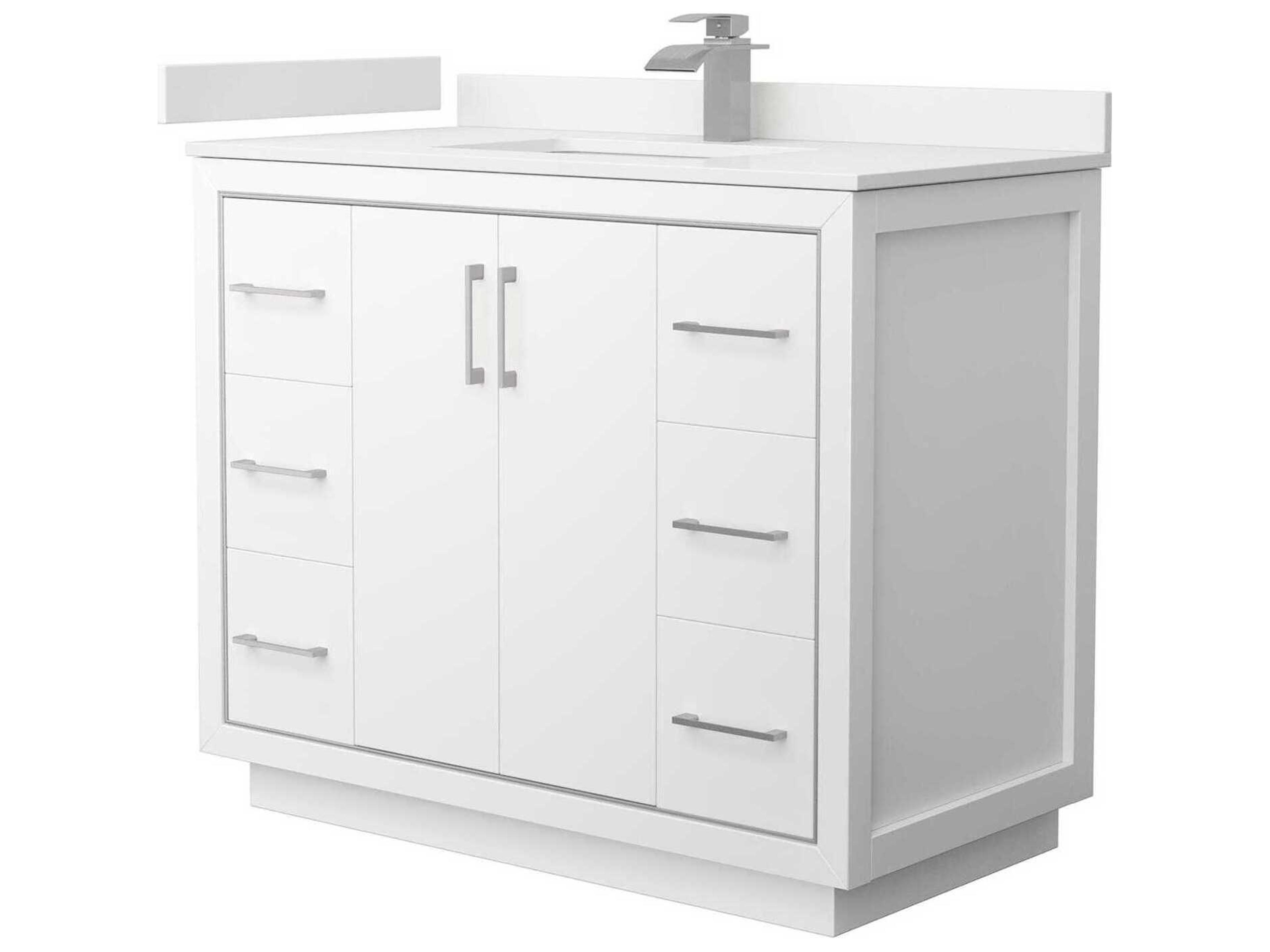 Wyndham Collection Icon 42" White Vanity
