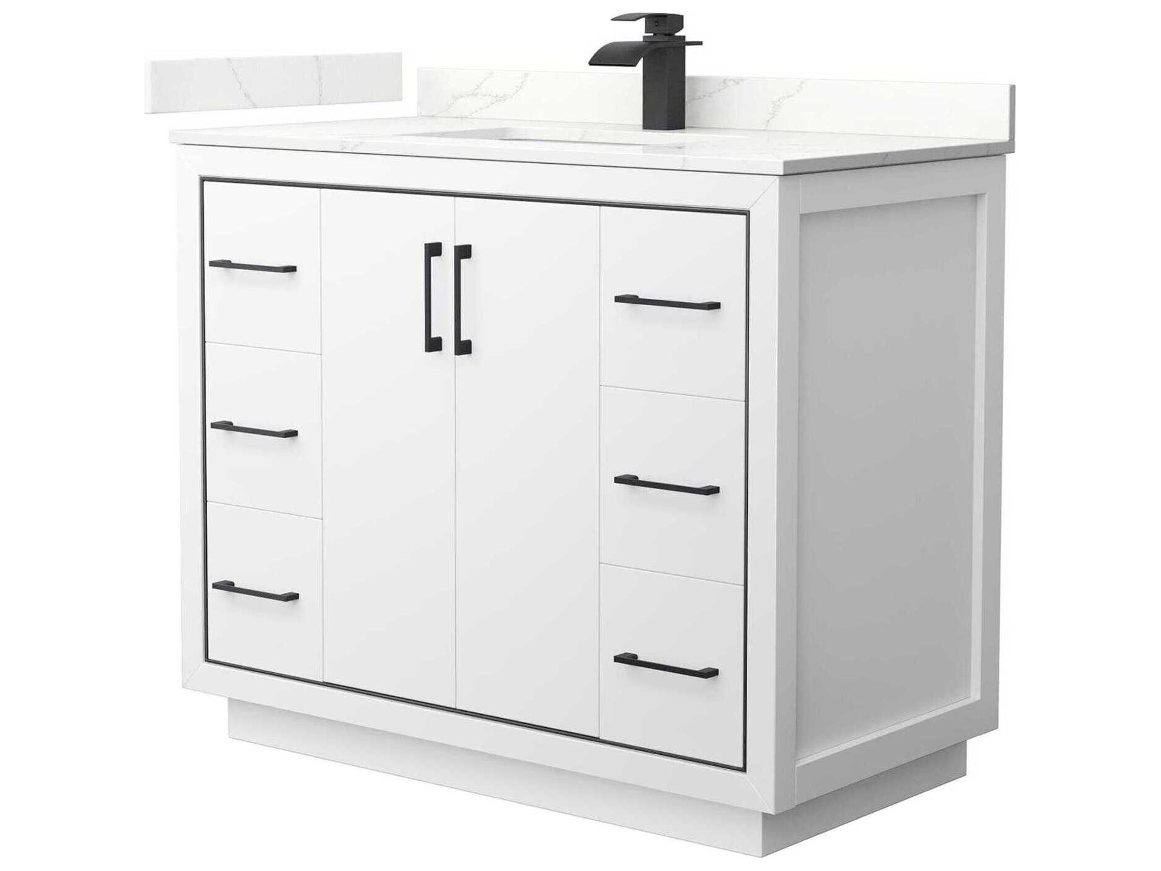 Wyndham Collection Icon 42" White Vanity