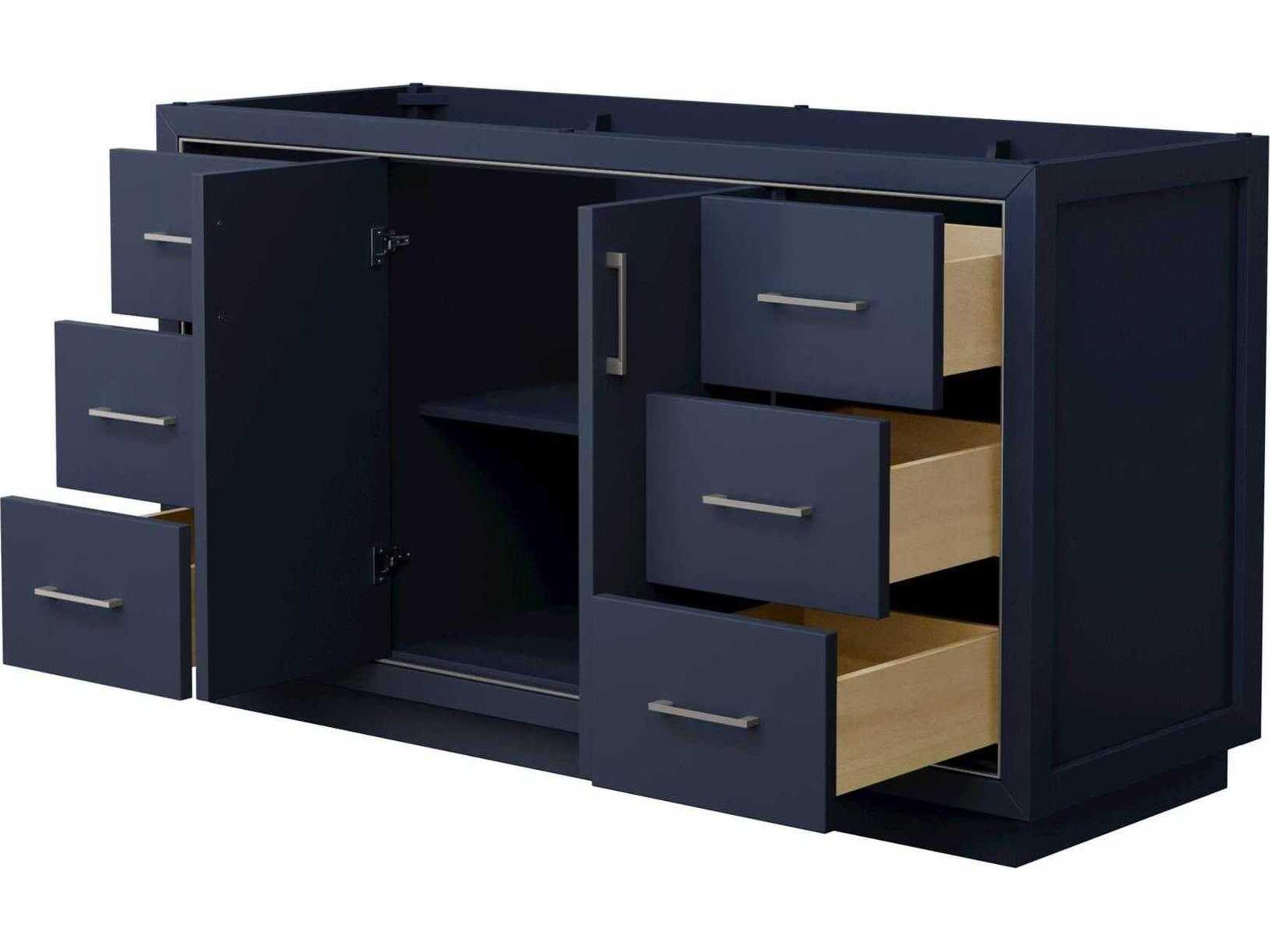 Wyndham Collection Icon 59" Dark Blue Vanity