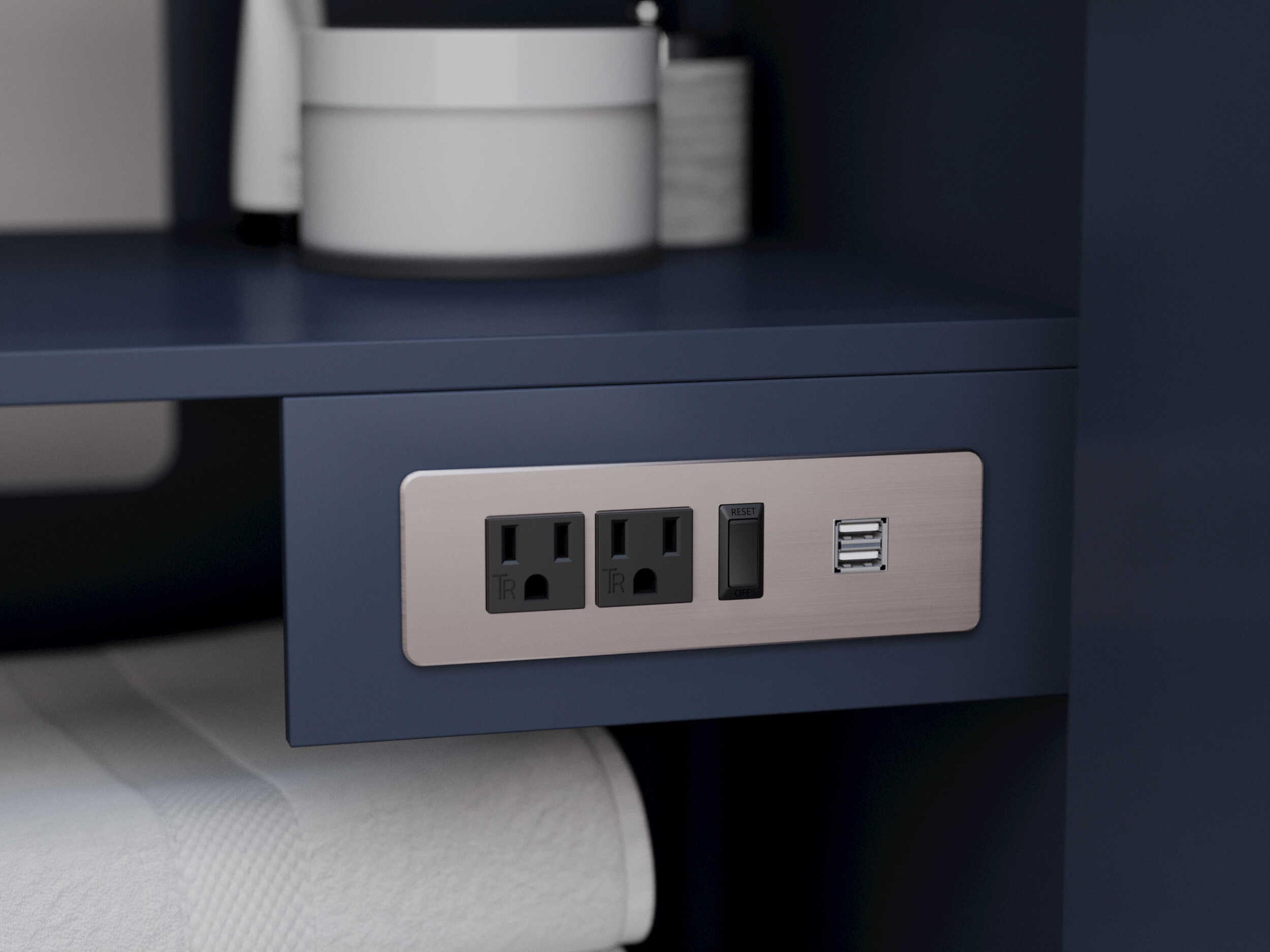 Wyndham Collection Icon 59" Dark Blue Vanity