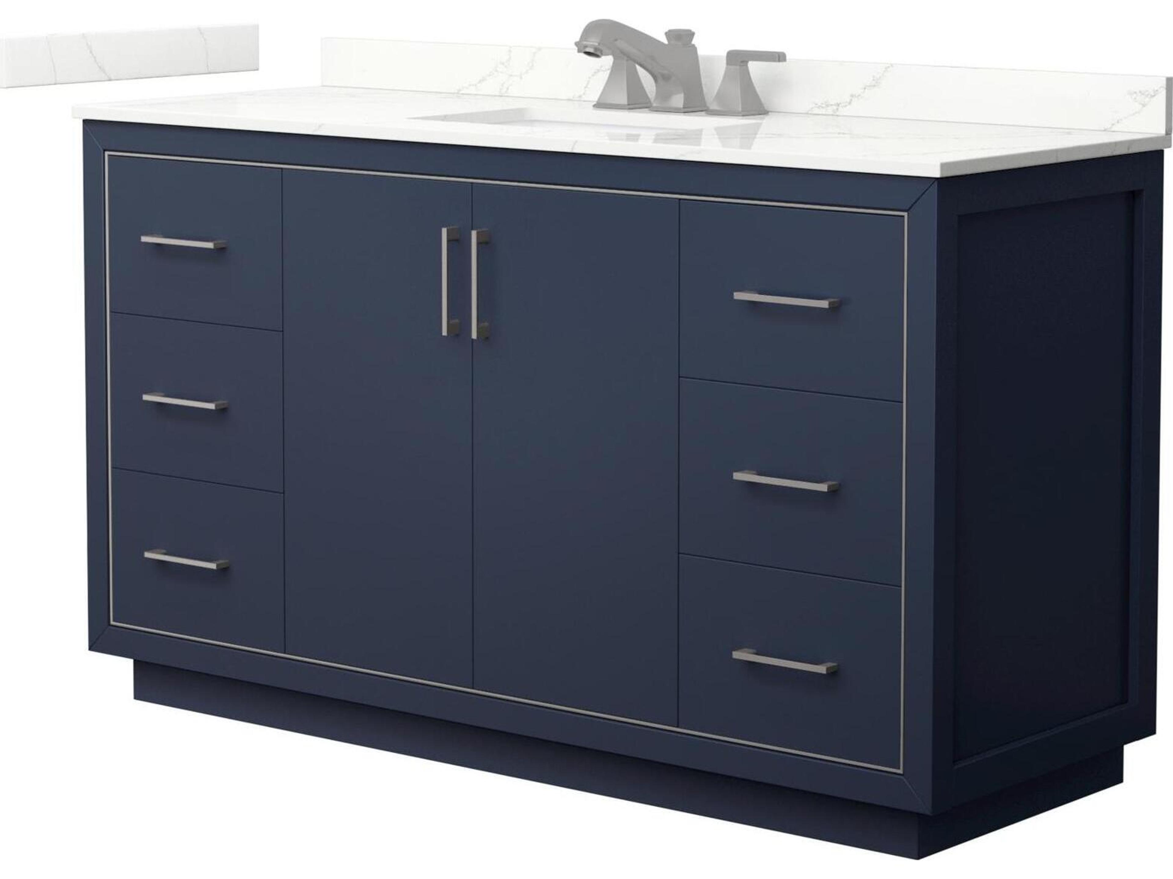 Wyndham Collection Icon 60" Dark Blue Vanity