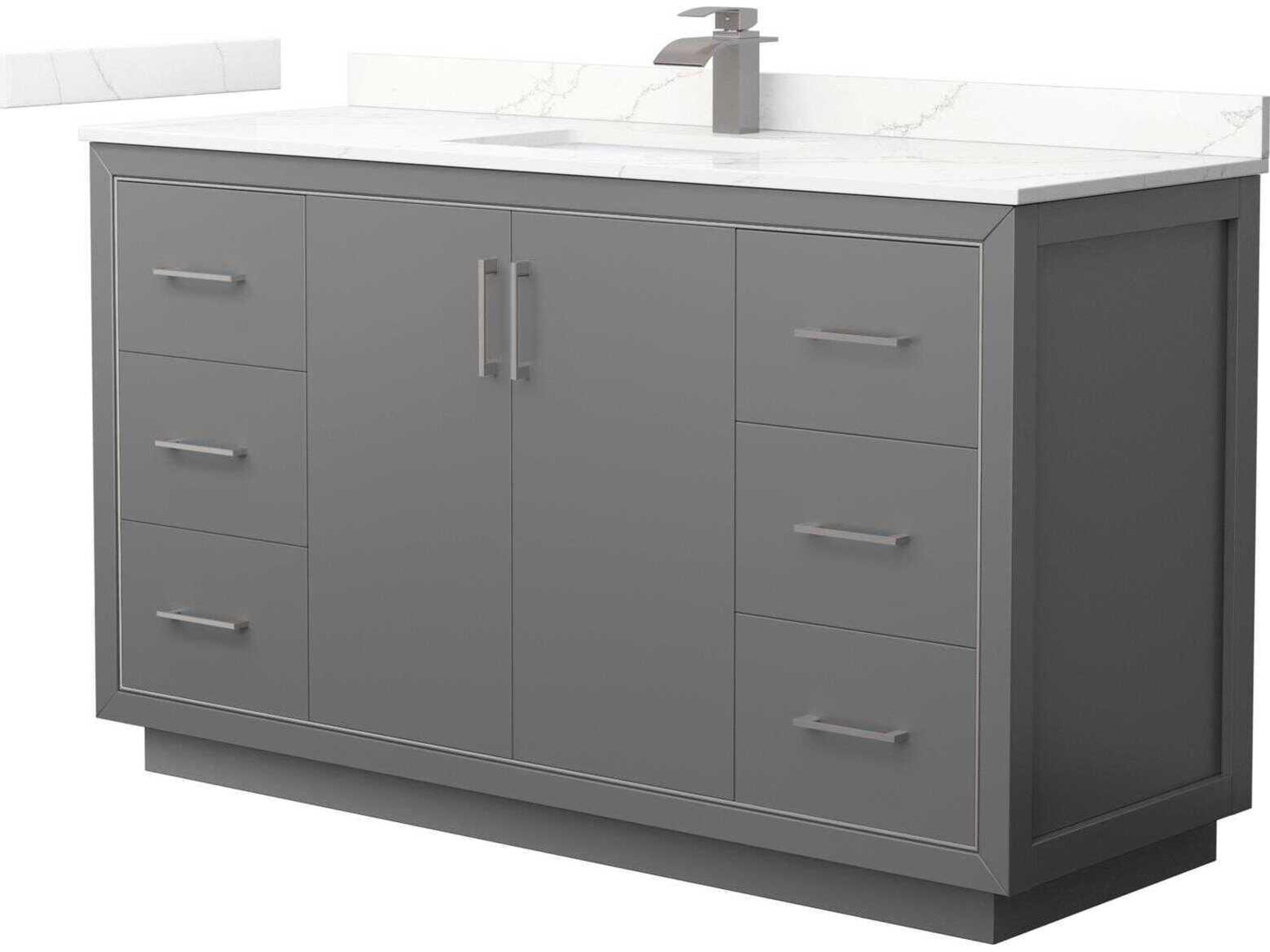 Icon 60" Dark Gray Vanity