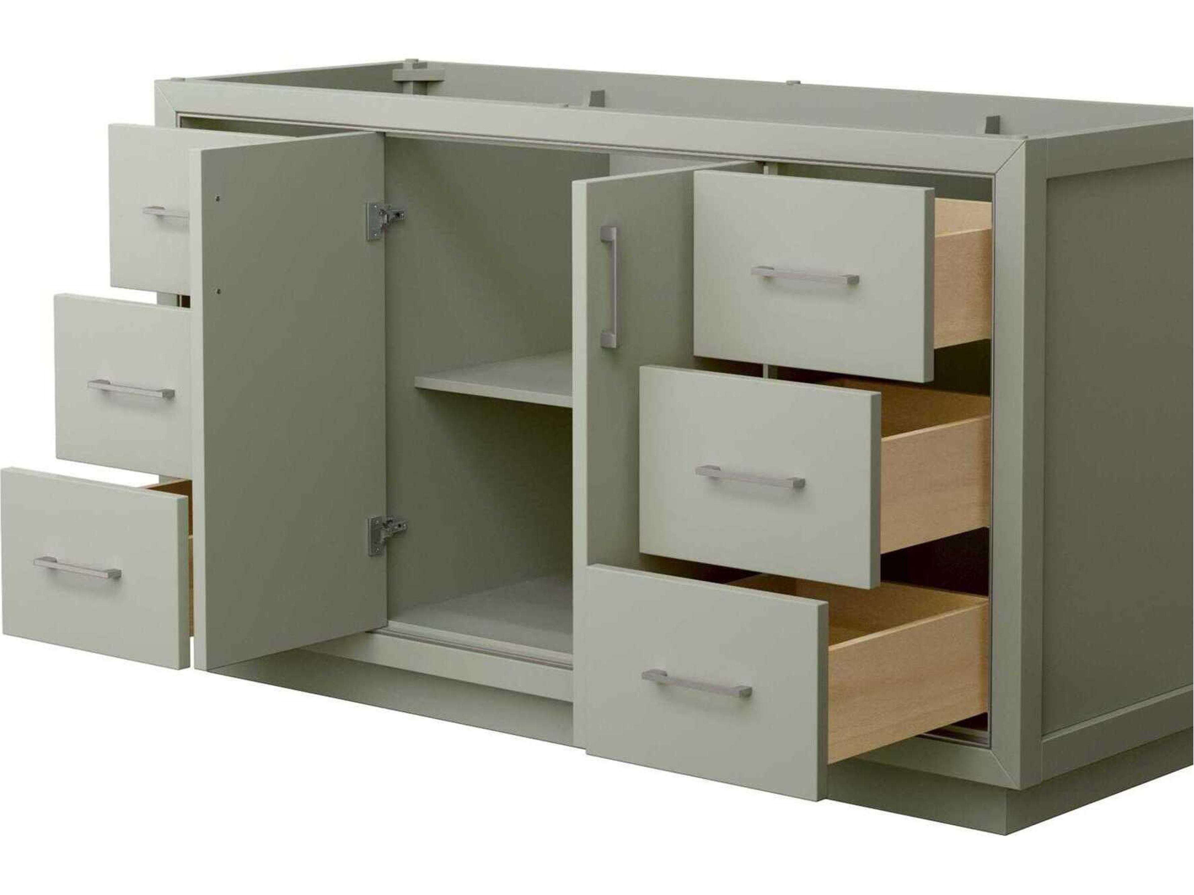 Wyndham Collection Icon 59" Light Green Vanity