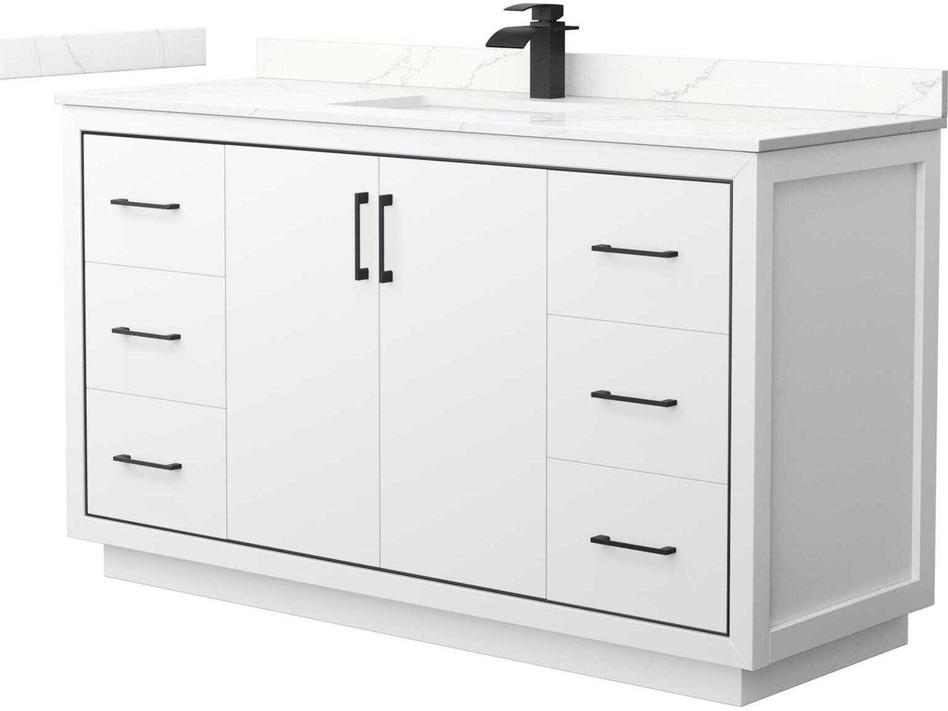 Wyndham Collection Icon 60" White Vanity