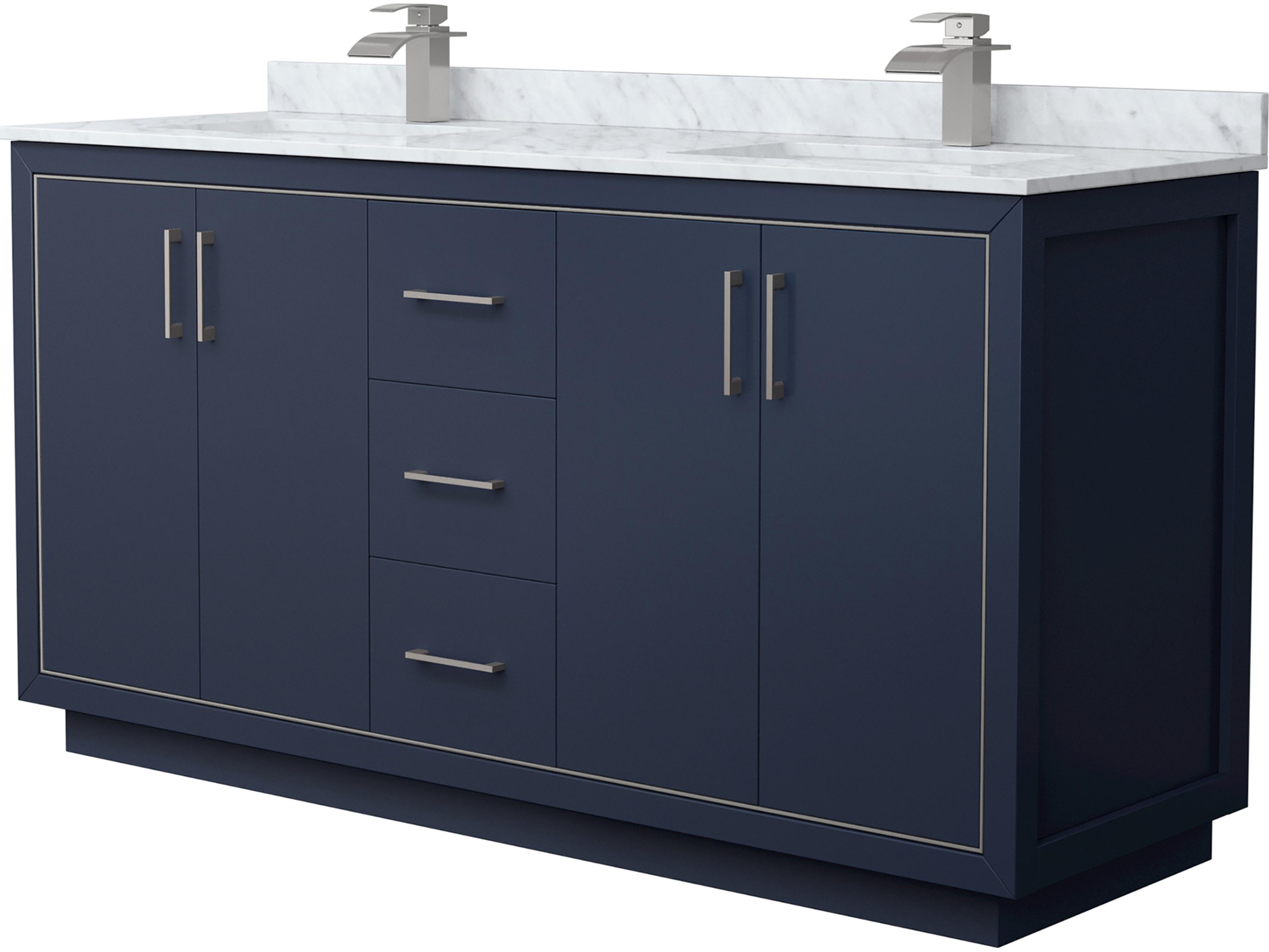 Wyndham Collection Icon 66" Dark Blue Vanity