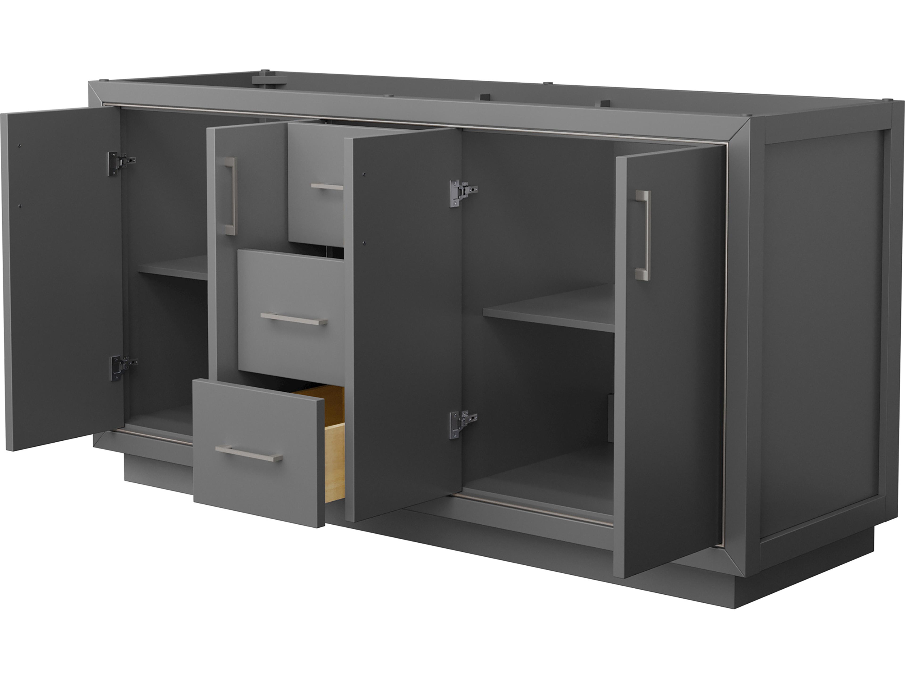 Wyndham Collection Icon 65" Dark Gray Vanity