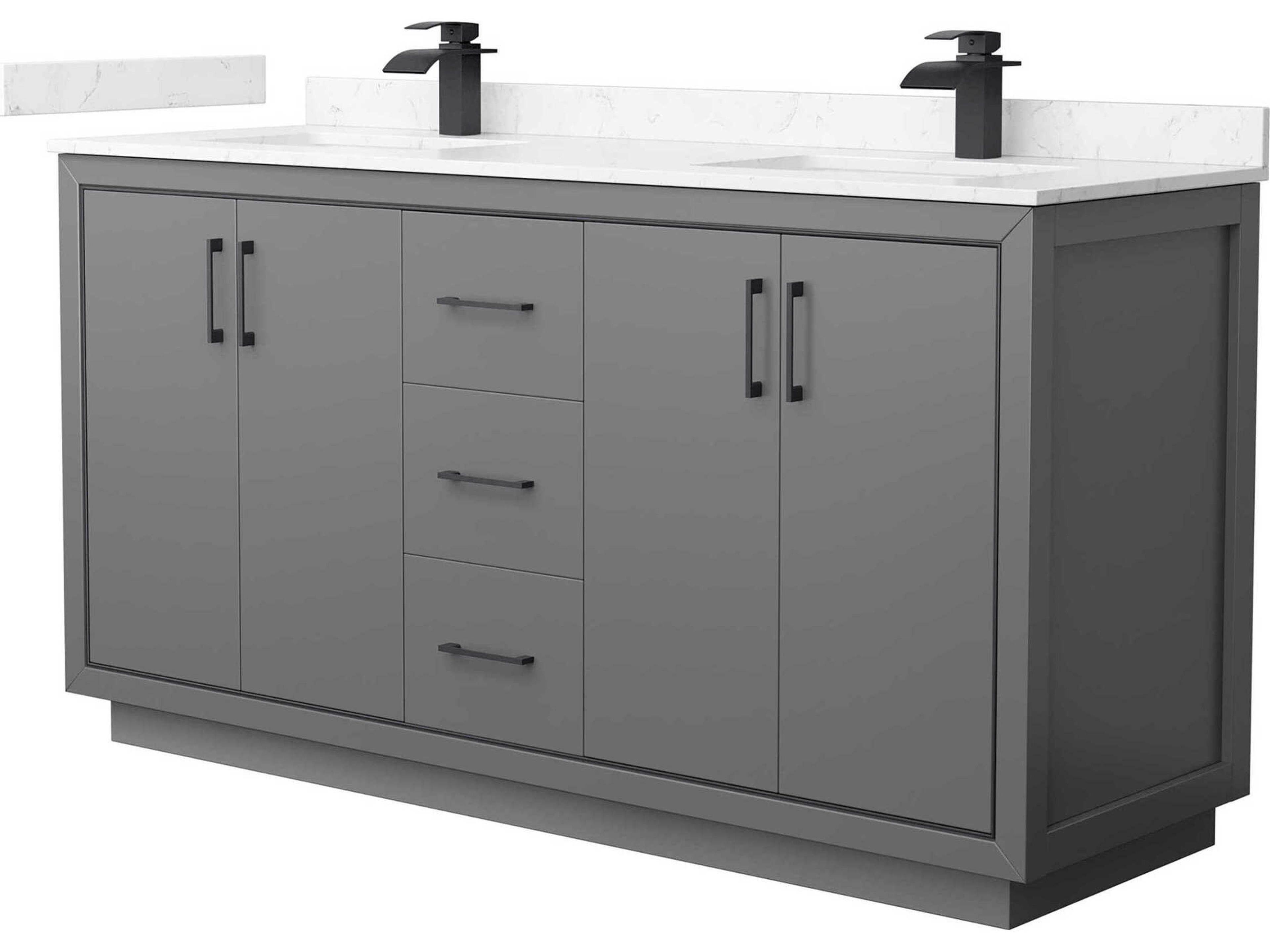 Icon 66" Dark Gray Vanity