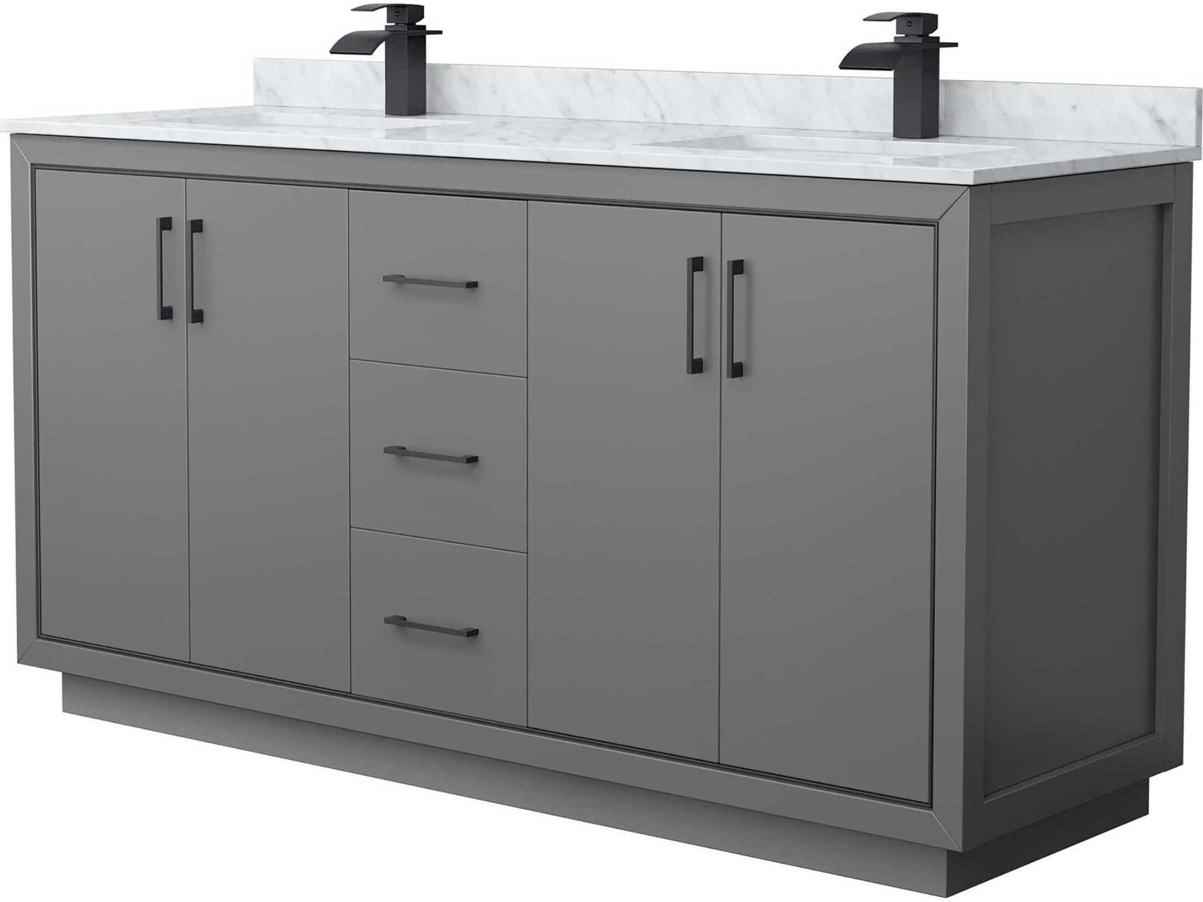 Wyndham Collection Icon 66" Dark Gray Vanity