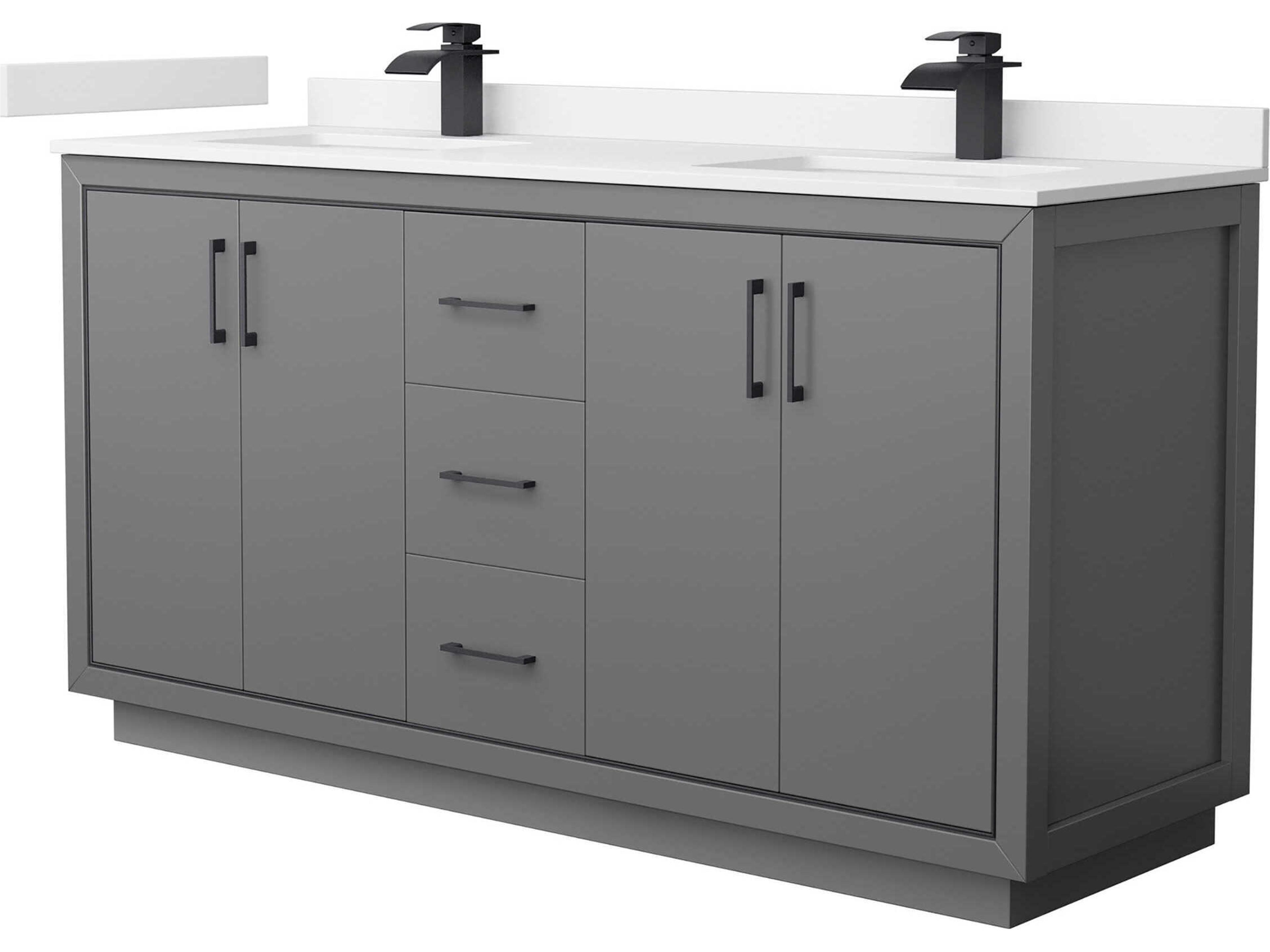 Wyndham Collection Icon 66" Dark Gray Vanity