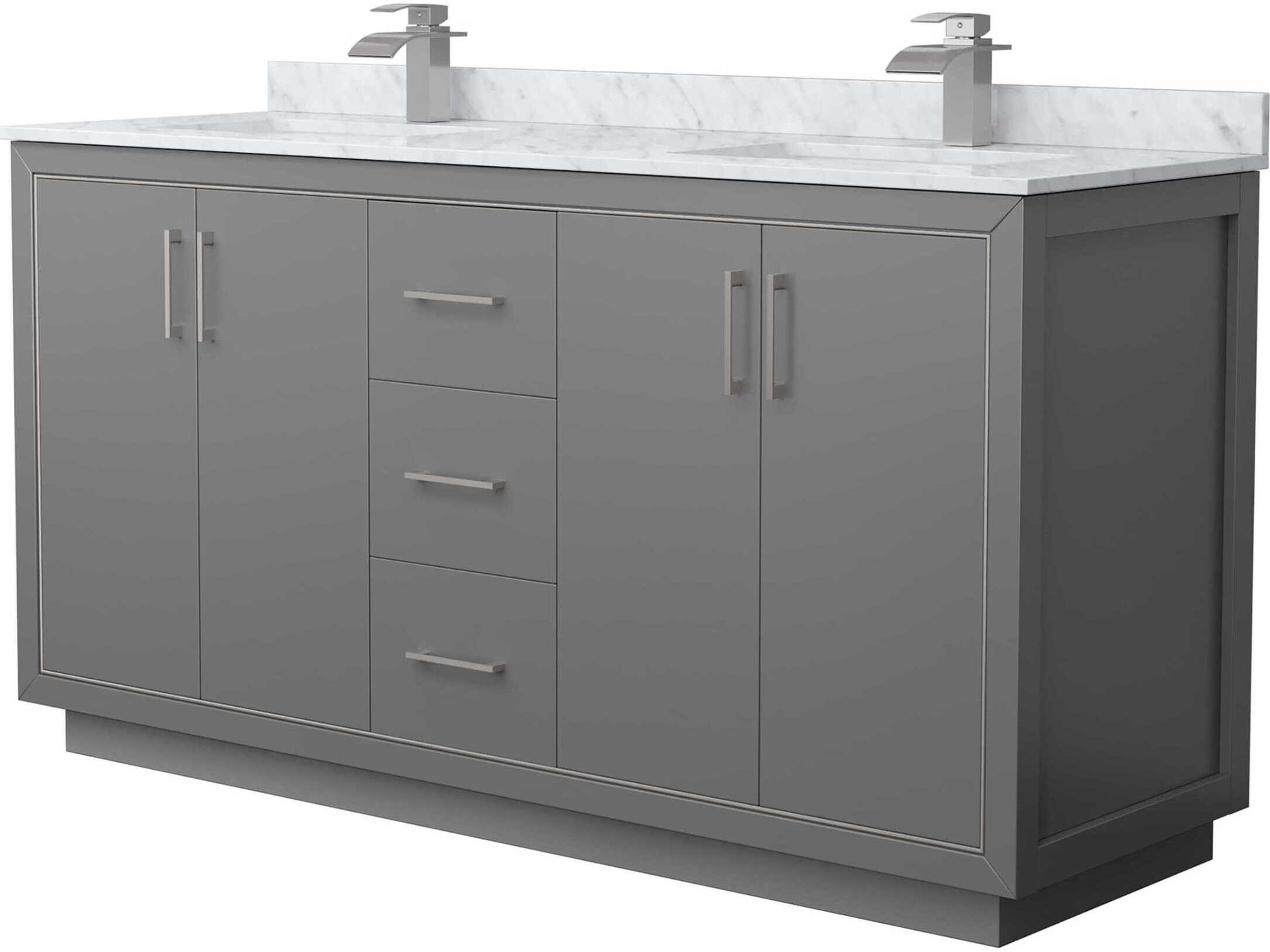 Wyndham Collection Icon 66" Dark Gray Vanity