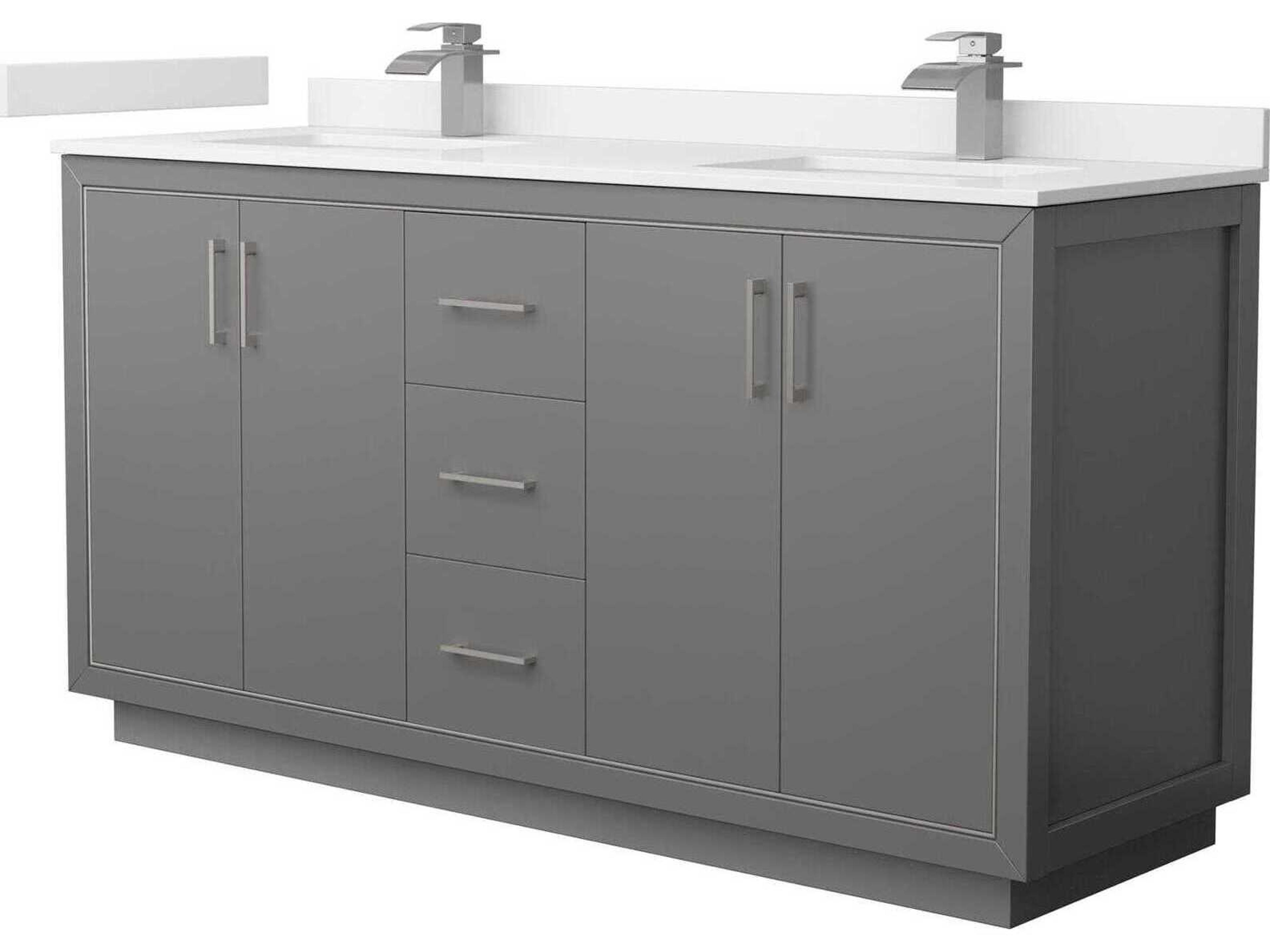 Wyndham Collection Icon 66" Dark Gray Vanity