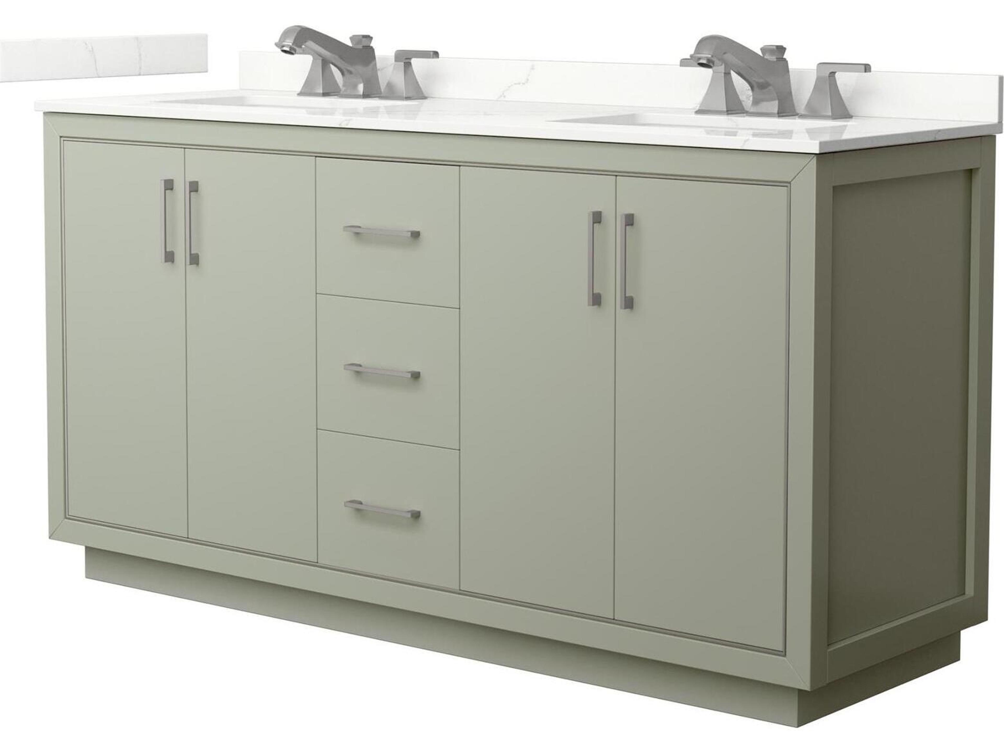 Wyndham Collection Icon 66" Light Green Vanity