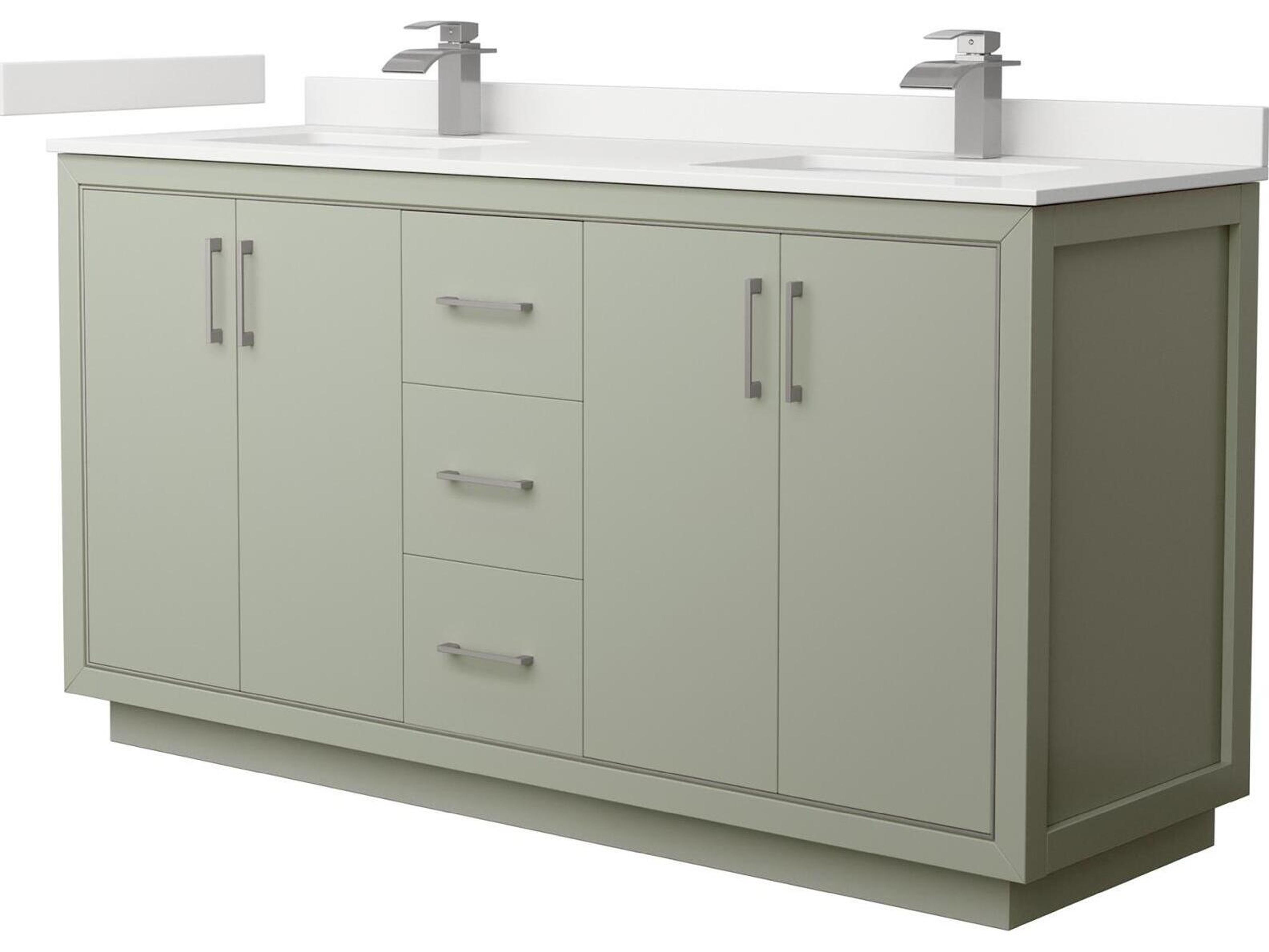 Wyndham Collection Icon 66" Light Green Vanity