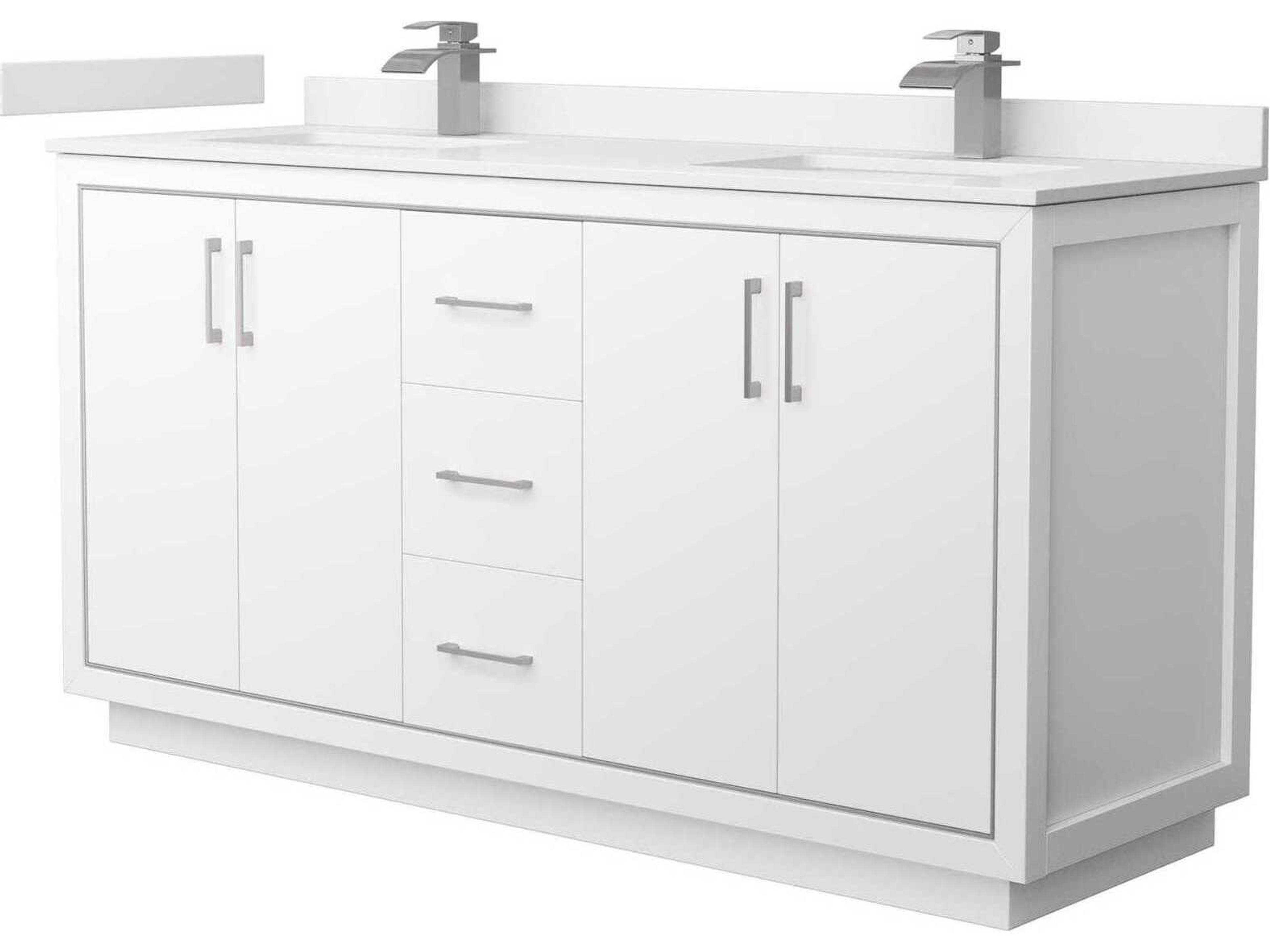 Wyndham Collection Icon 66" White Vanity