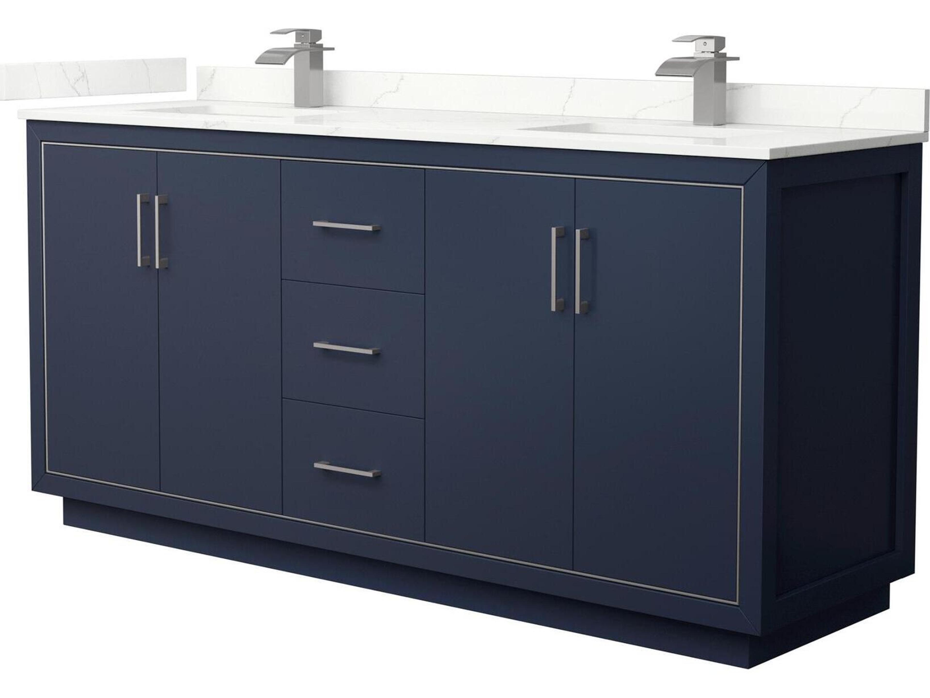 Wyndham Collection Icon 72" Dark Blue Vanity