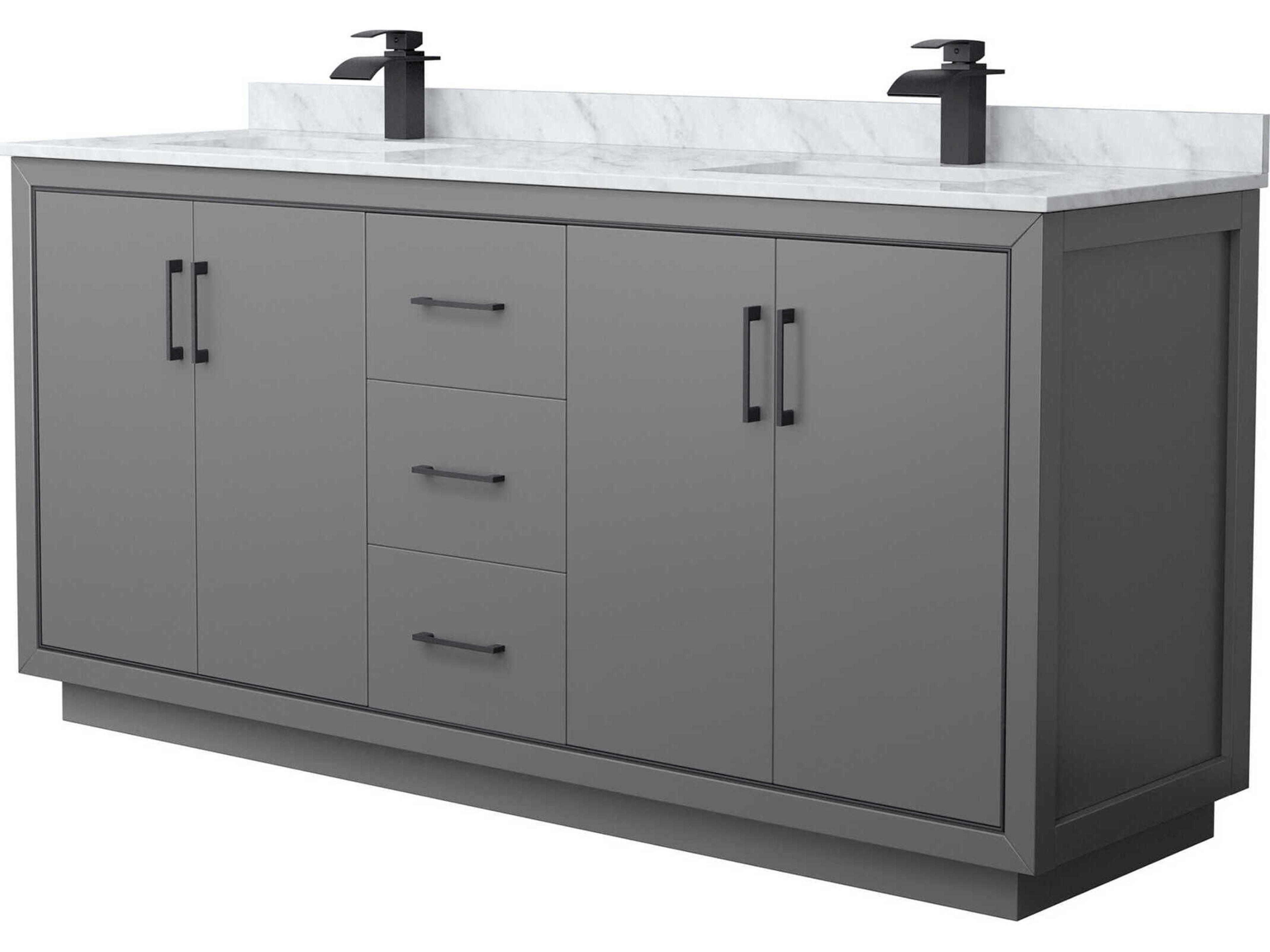 Wyndham Collection Icon 72" Dark Gray Vanity