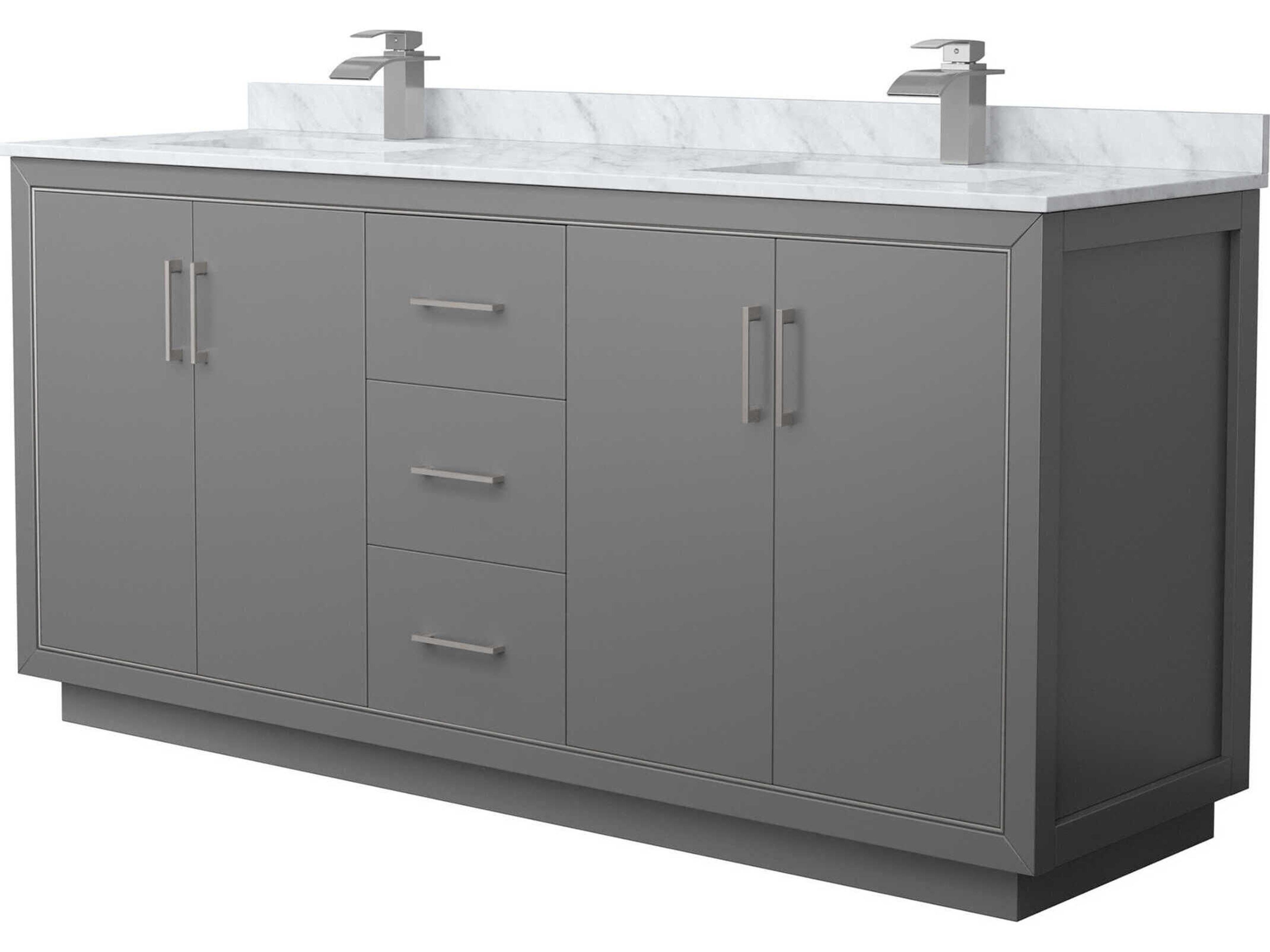 Wyndham Collection Icon 72" Dark Gray Vanity
