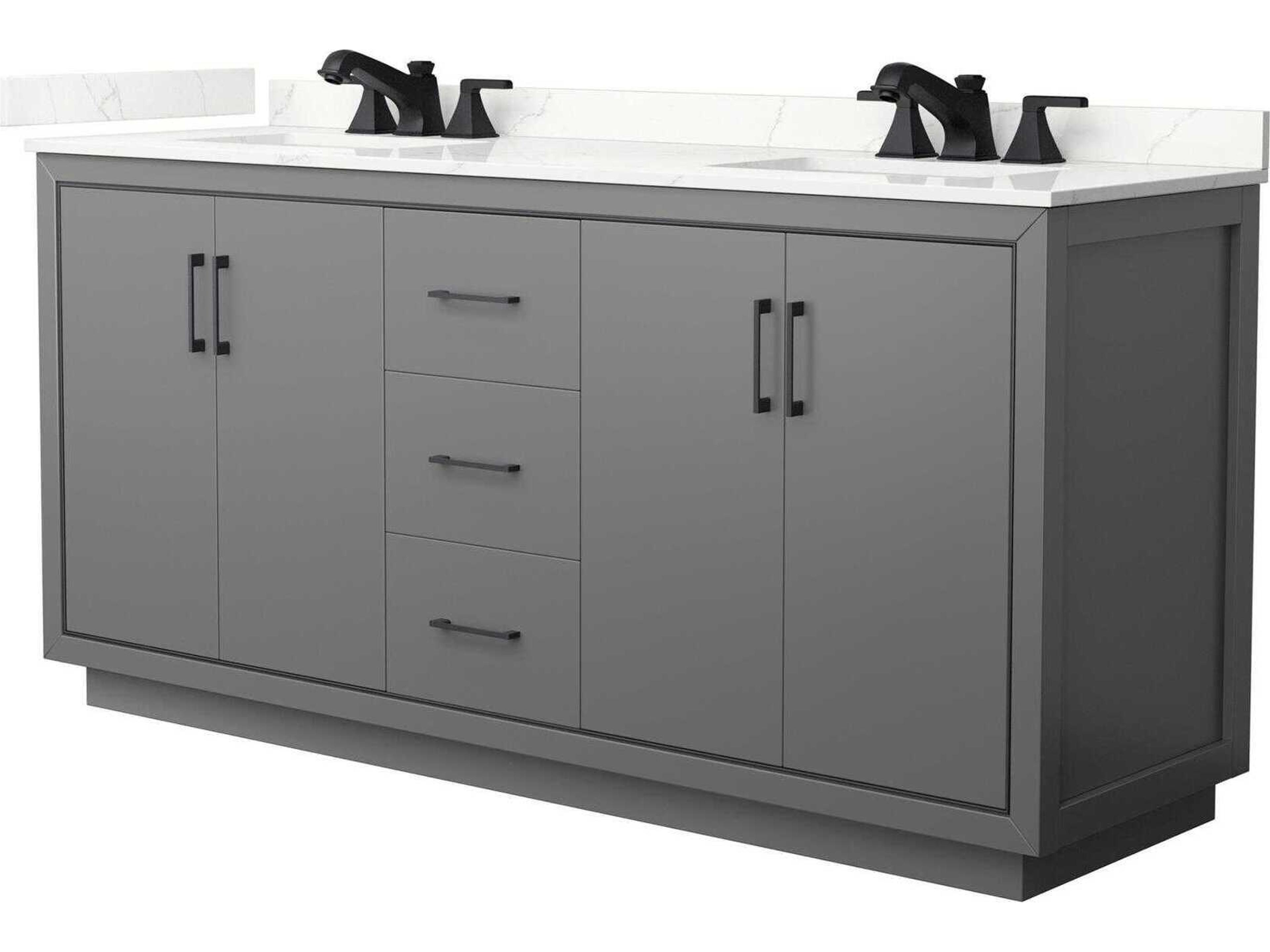 Wyndham Collection Icon 72" Dark Gray Vanity