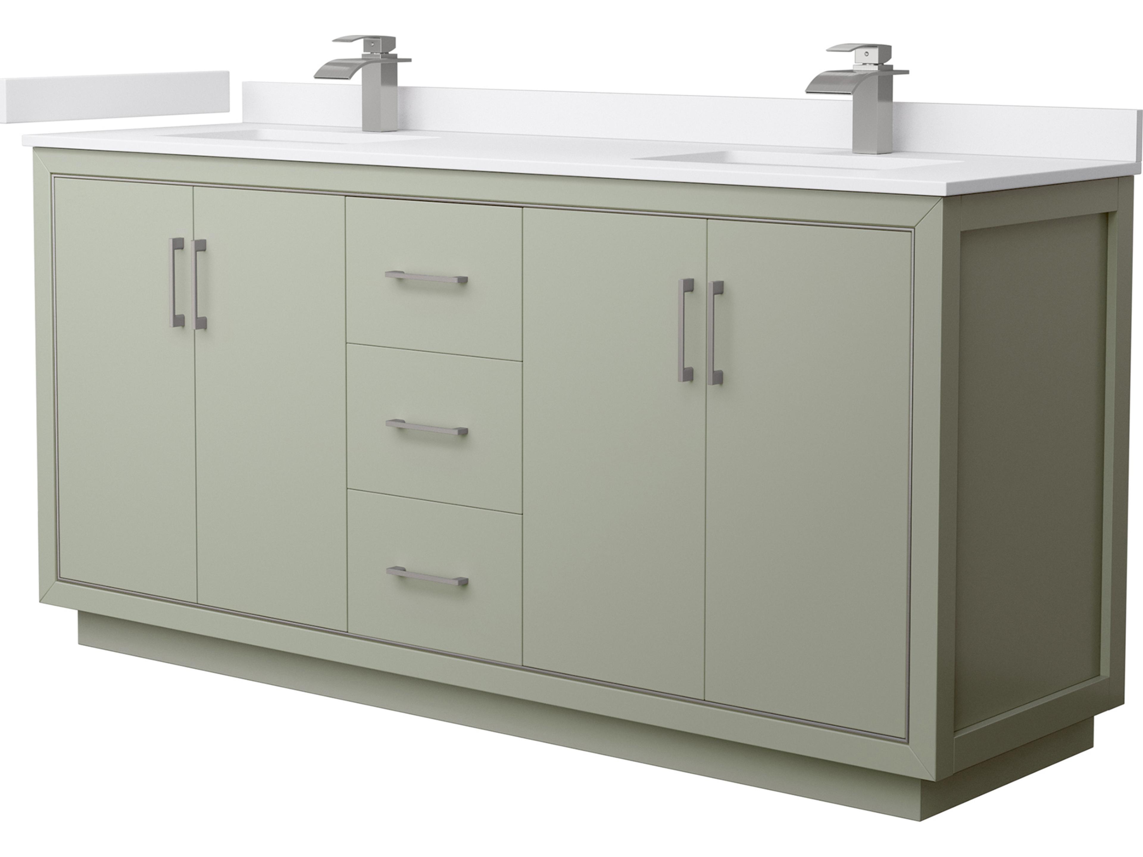 Wyndham Collection Icon 72" Light Green Vanity