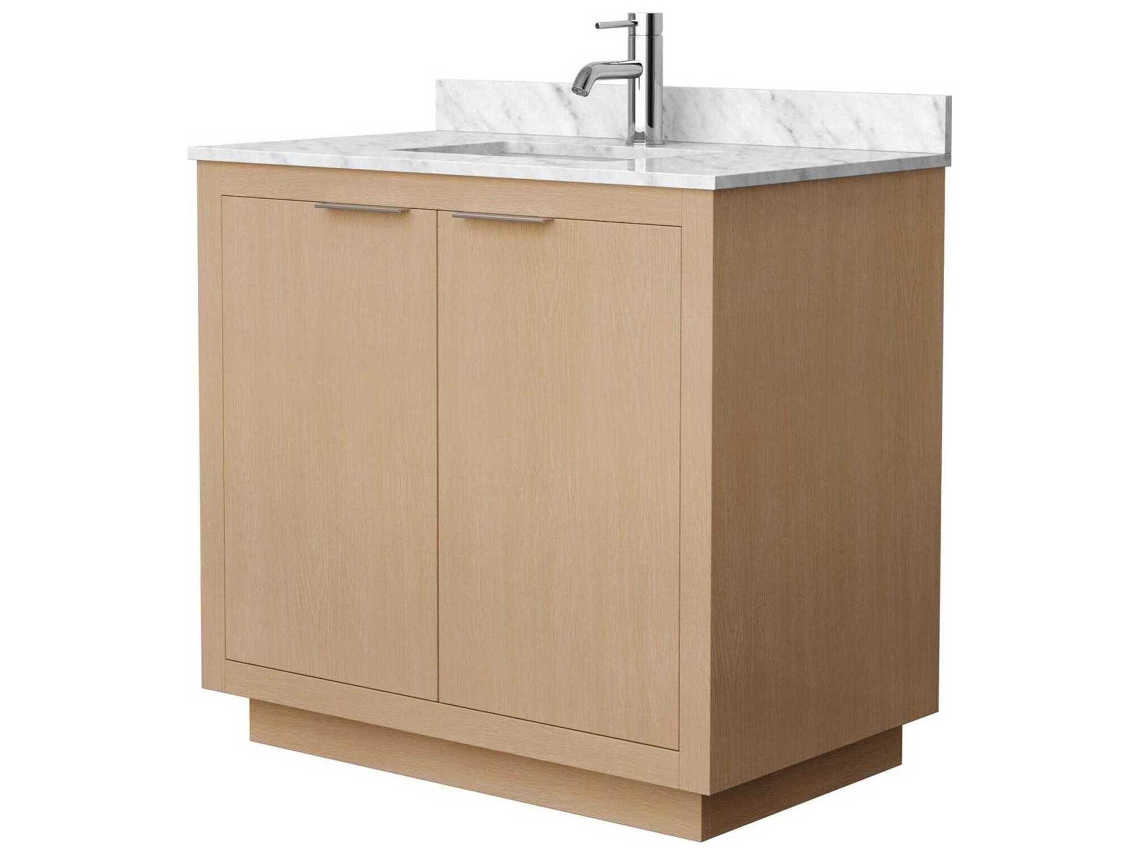 Wyndham Collection Maroni 36" Light Straw Vanity