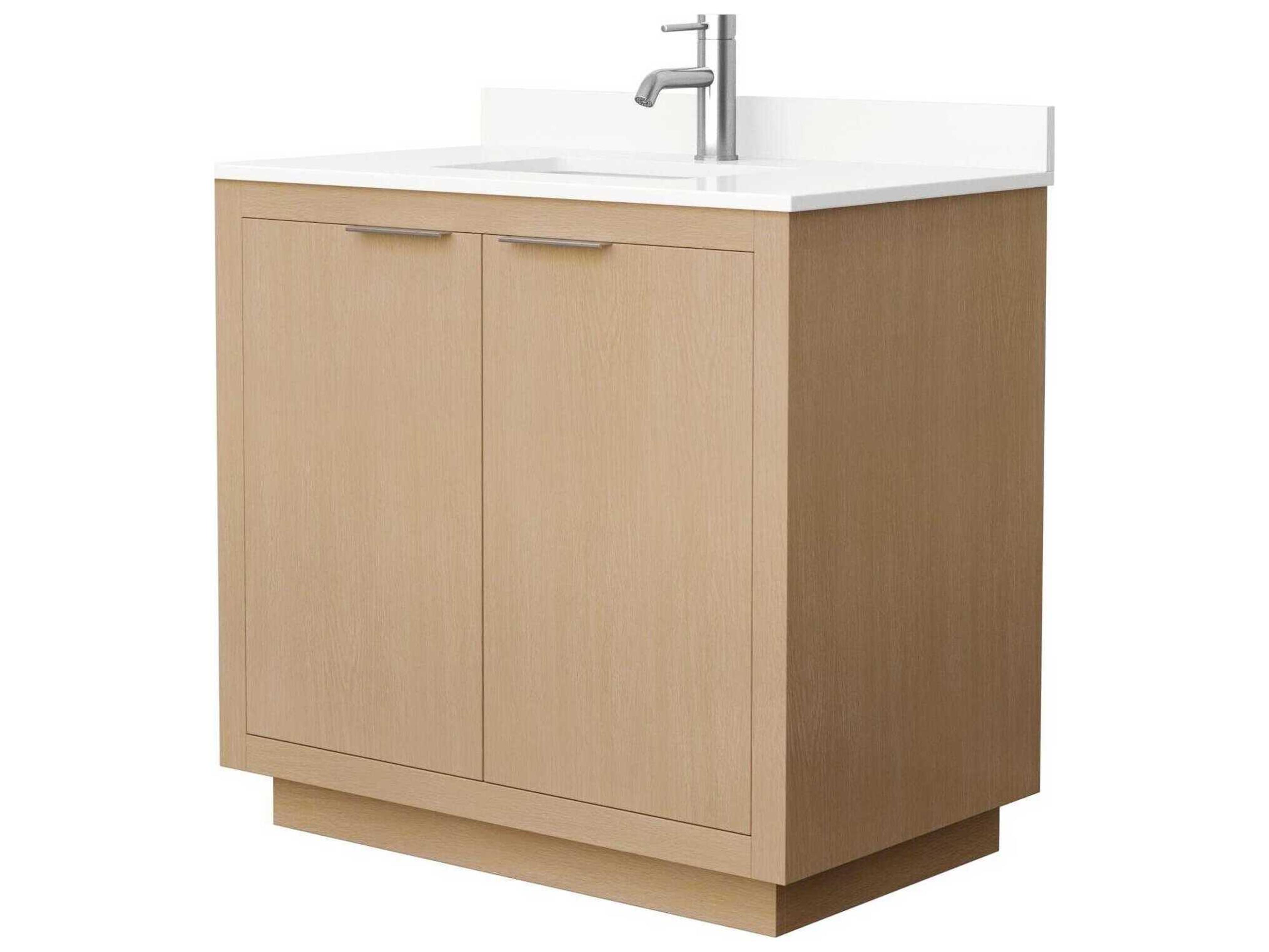 Wyndham Collection Maroni 36" Light Straw Vanity