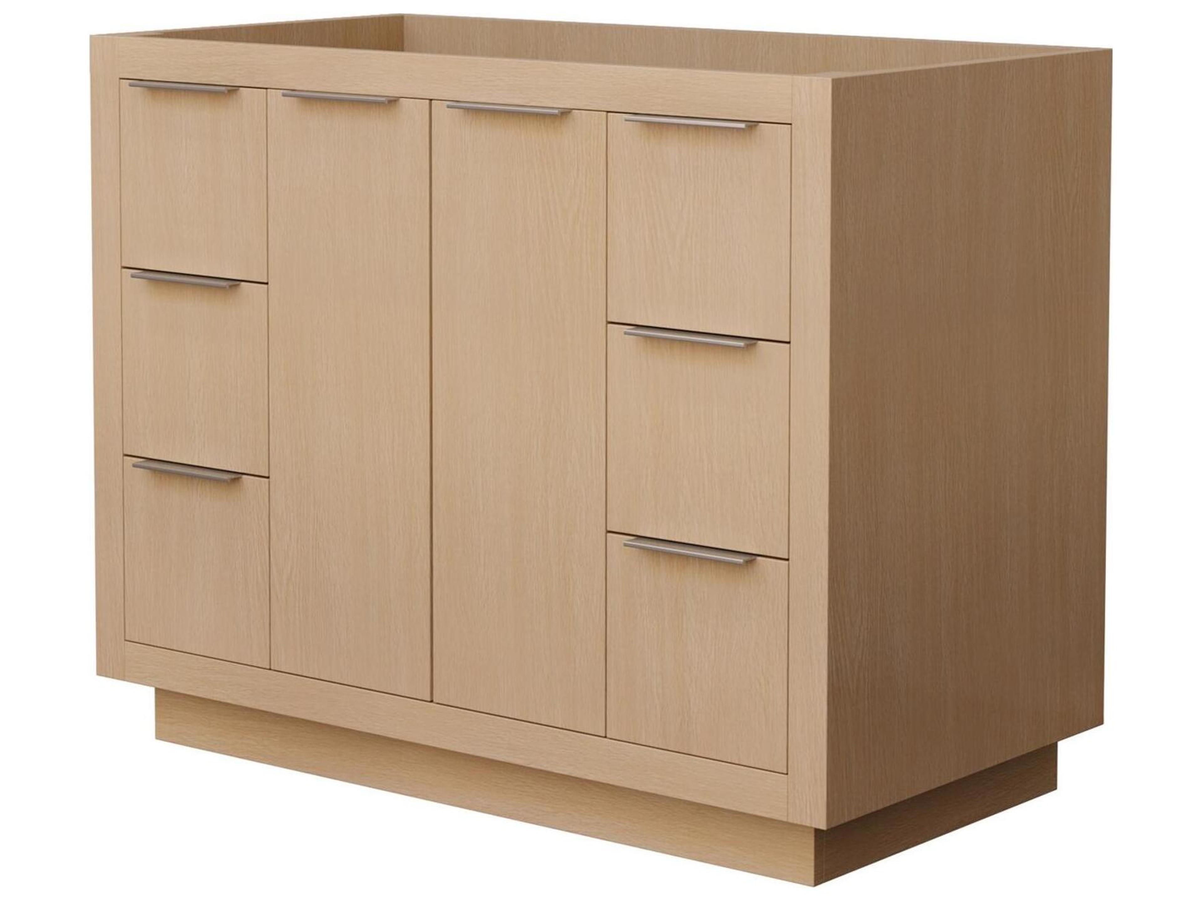 Wyndham Collection Maroni 41" Light Straw Vanity