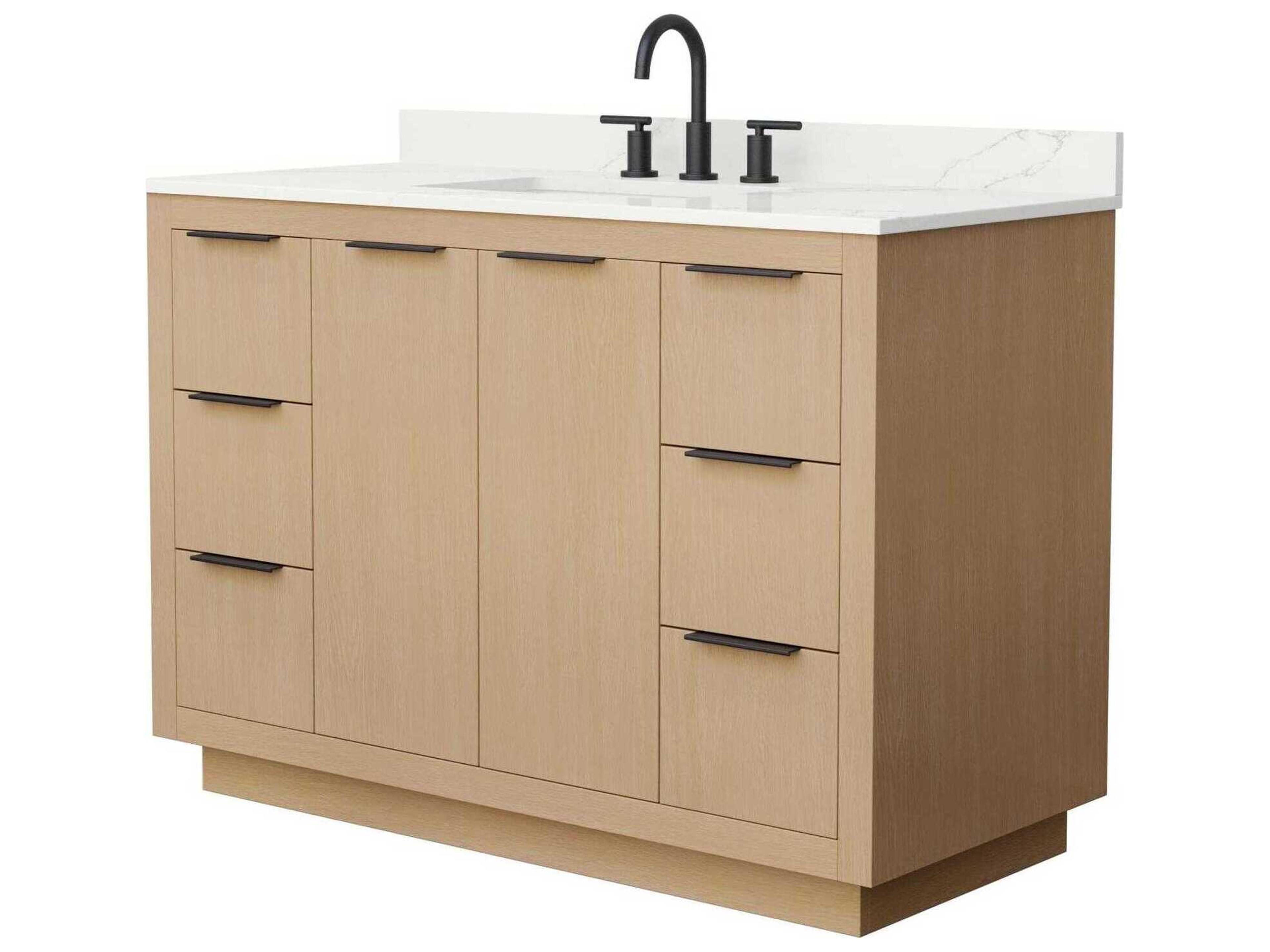 Wyndham Collection Maroni 48" Light Straw Vanity