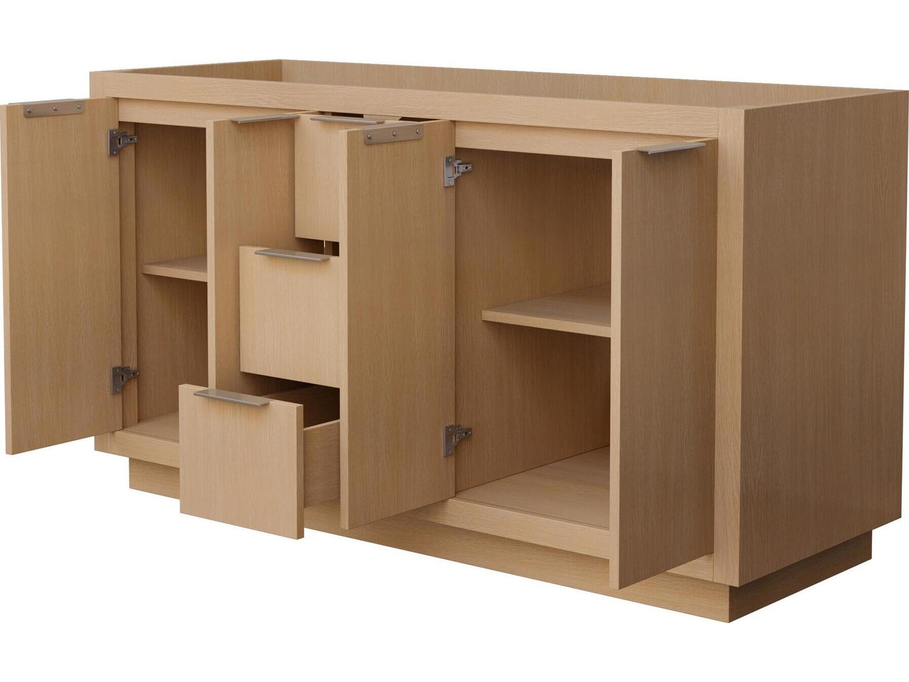 Wyndham Collection Maroni 59" Light Straw Vanity