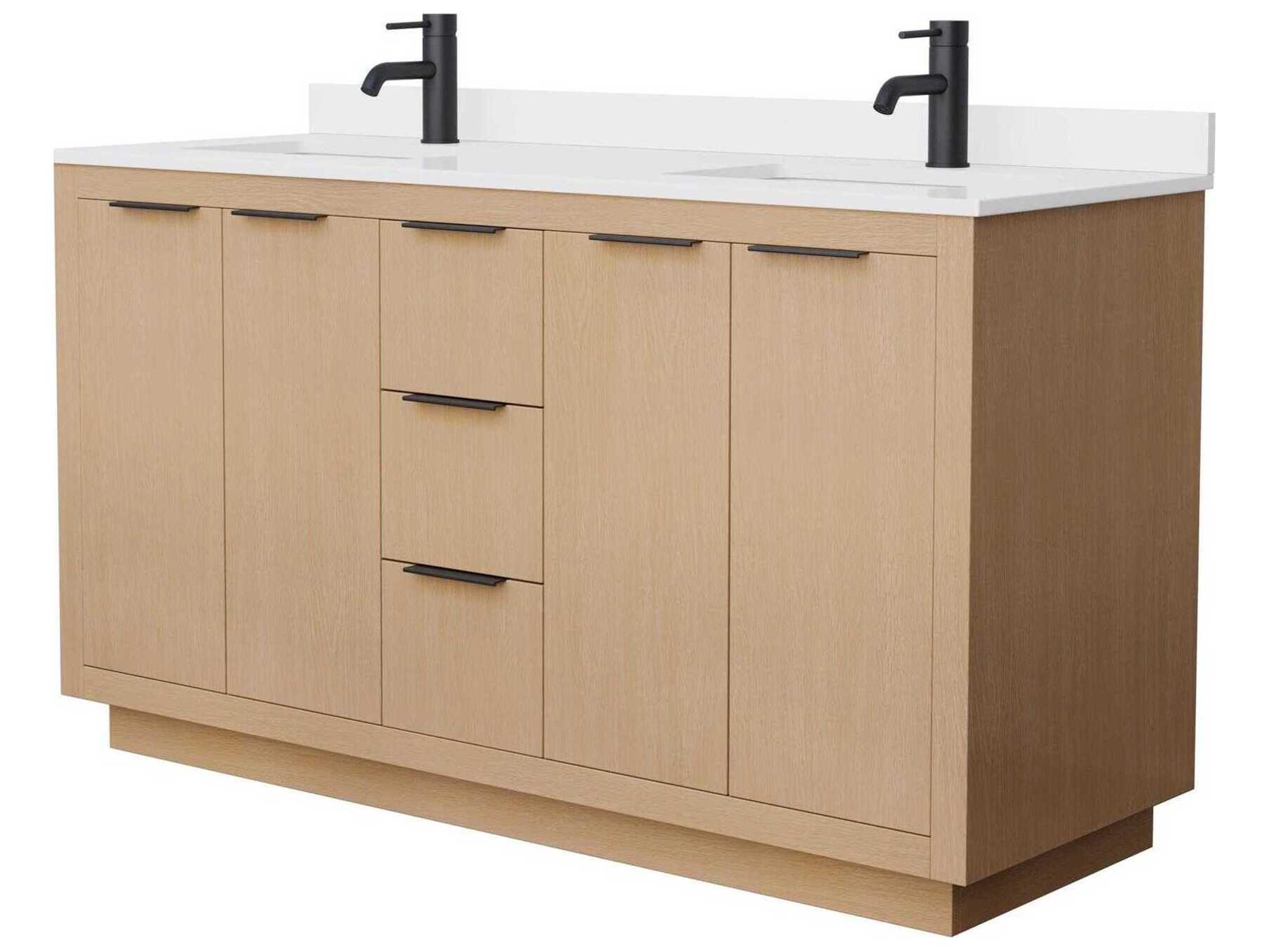 Wyndham Collection Maroni 60" Light Straw Vanity